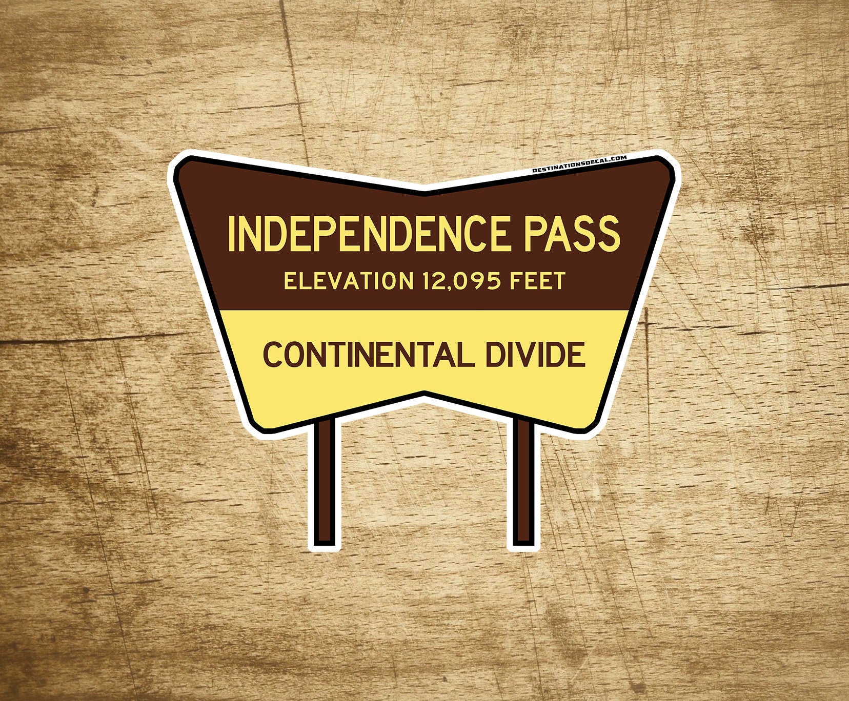 Independence Pass Colorado Decal Sticker Continental Divide Rocky Mountains 4"