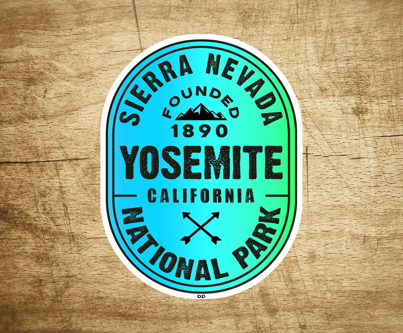 Yosemite National Park Sierra Nevada Decal Sticker California Oval 3 3/4" x 2 3/4"