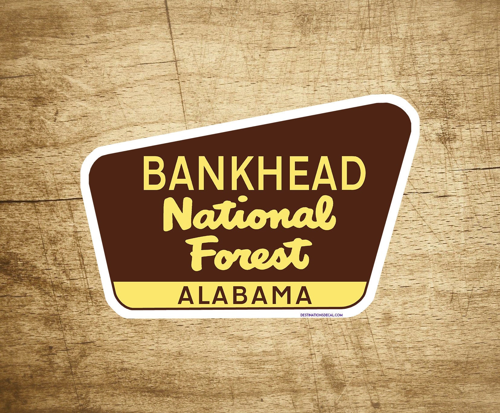 Bankhead National Forest Decal Sticker 3.75" x 2.5" Alabama Park Vinyl
