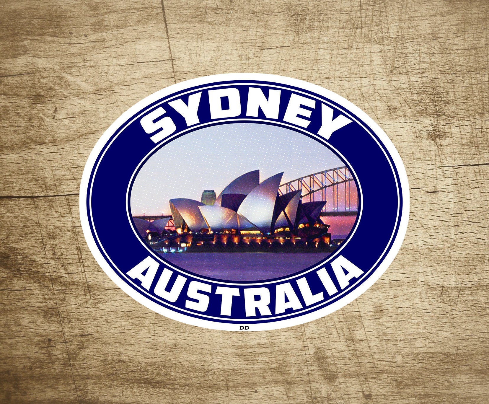 Sydney Australia Opera House Sticker Decal 3 5/8" x 2 3/4" Vinyl
