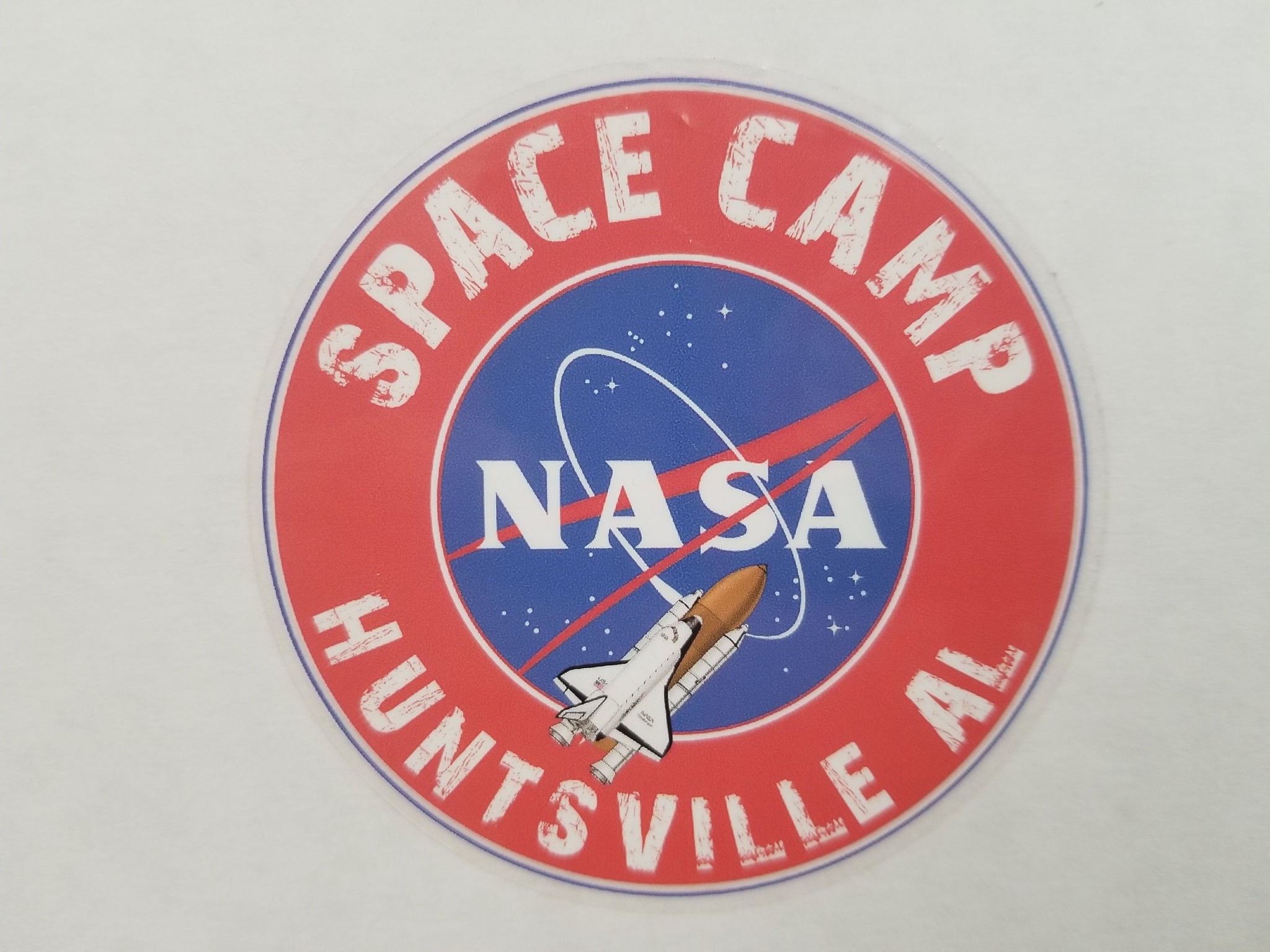 NASA Space Camp Sticker Glossy Decal Huntsville Alabama Space Shuttle Rocket 3"
