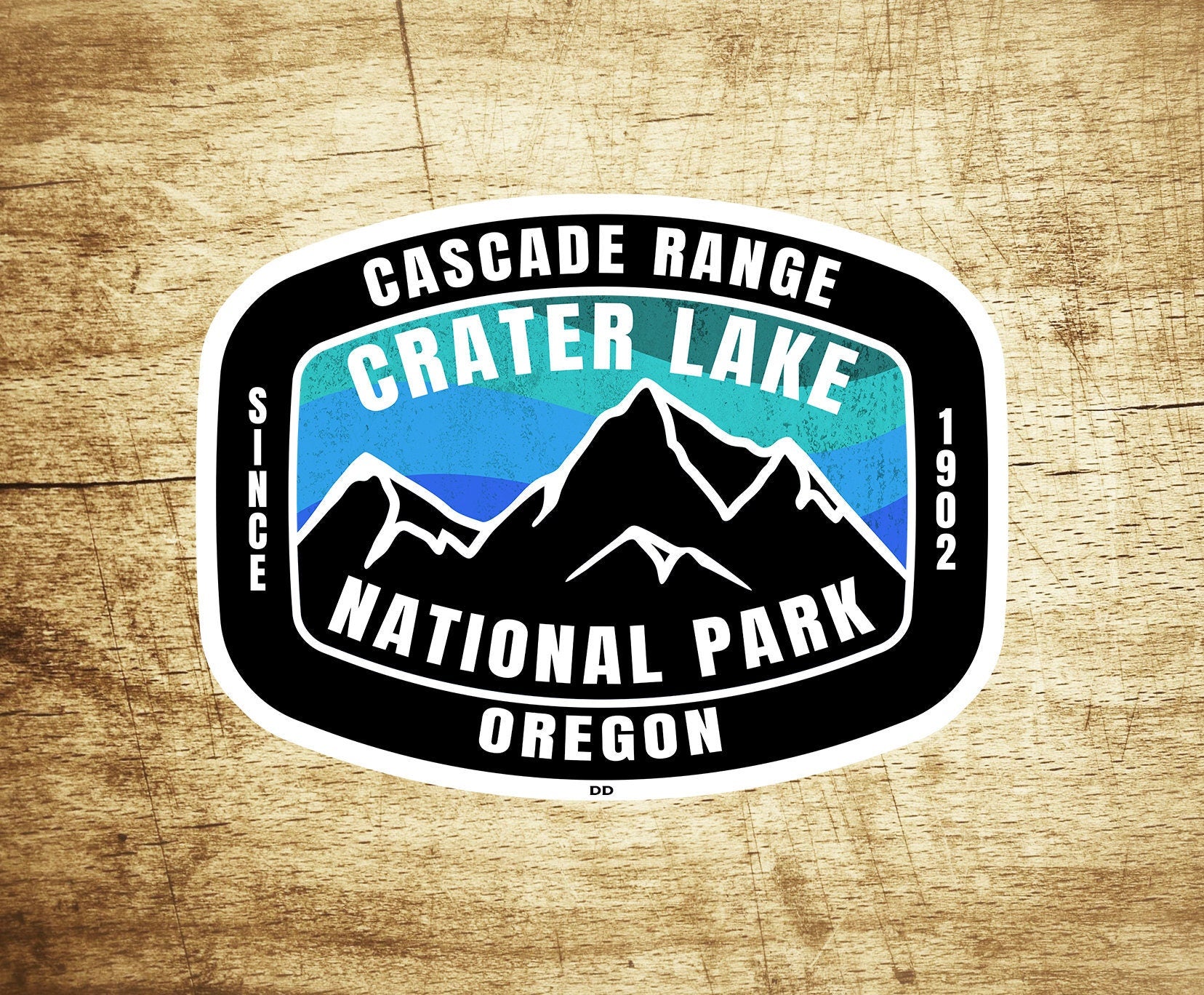 Crater Lake National Park Oregon Sticker Decal 3.75" x 2 75" Vinyl Indoor Outdoor