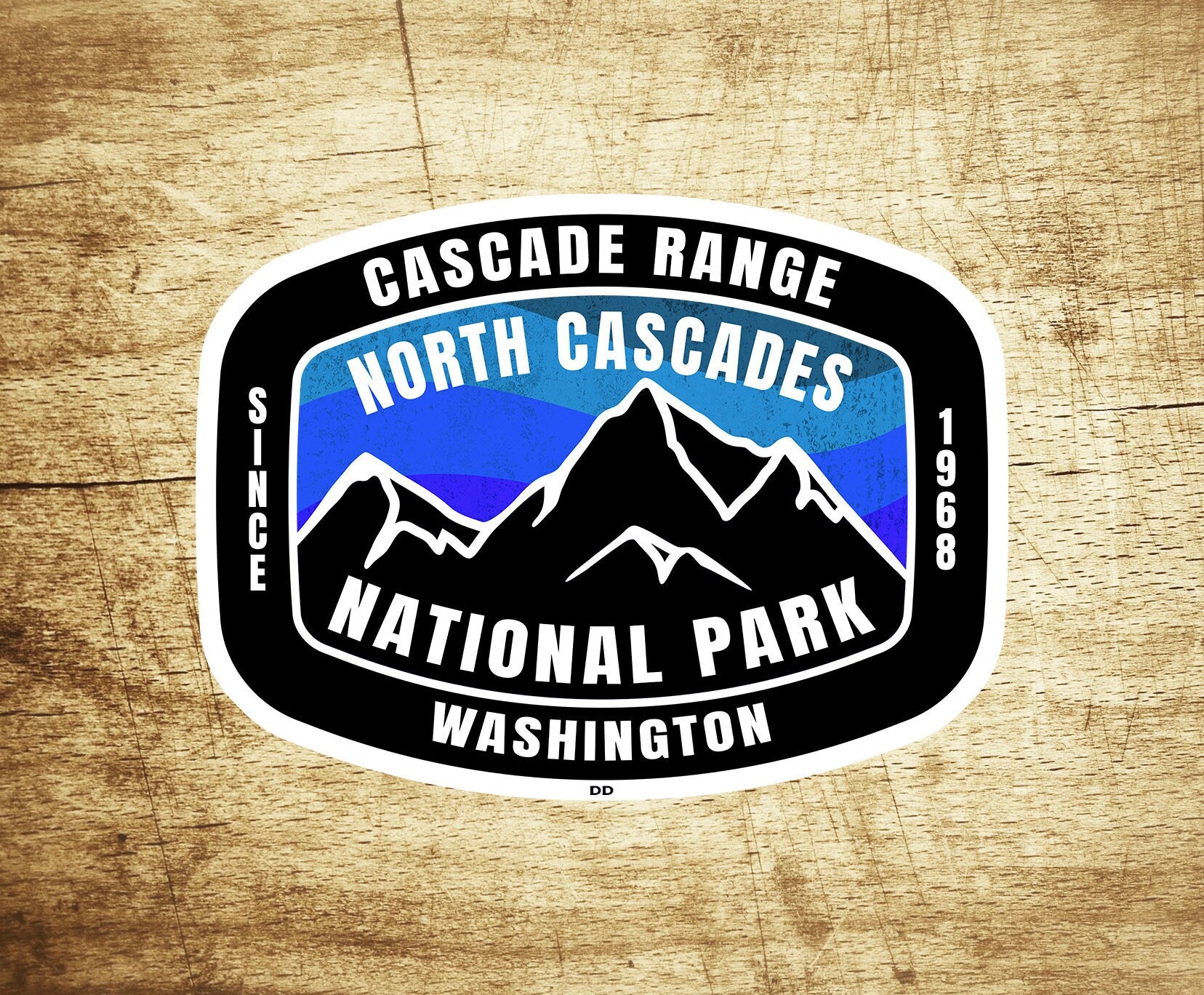 North Cascades National Park Decal Sticker Cascade Range Washington 3.75" x 2.75"
