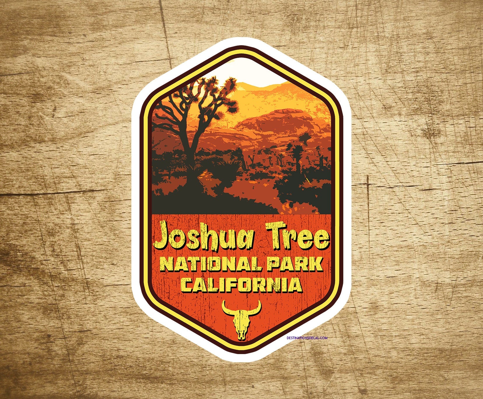 Joshua Tree National Park Decal Sticker 3.75" x 2.5" California Vinyl