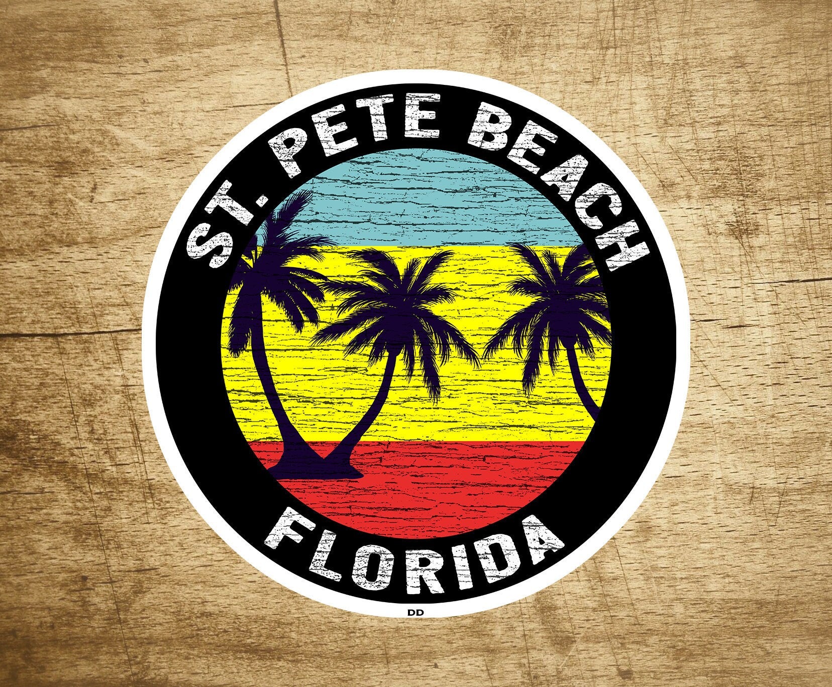 Saint Pete Beach Florida Vacation Ocean St Petersburg Sticker Decal 3"