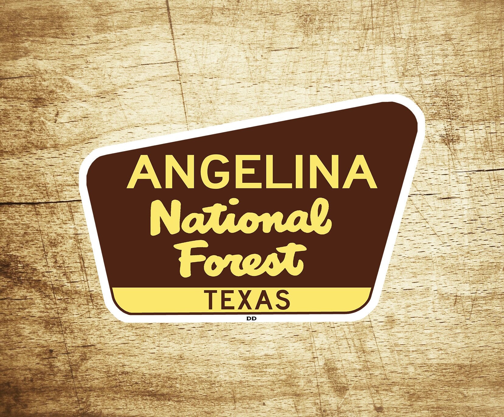 Angelina National Forest Decal Sticker 3.75" x 2.5" Texas Park Vinyl