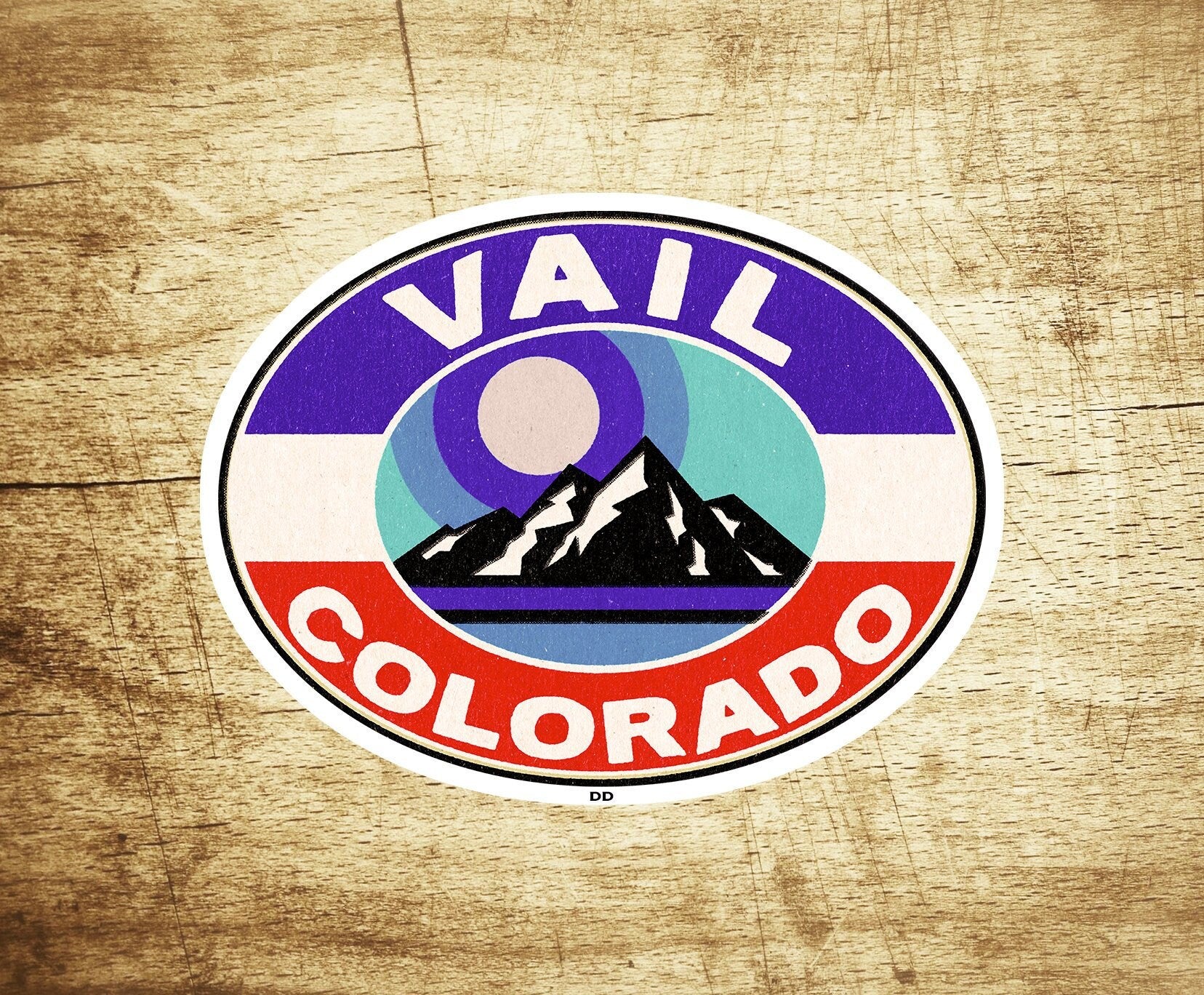 Vail Colorado Decal Sticker 3.75" X 2.75" Skiing Vinyl Ski Snowboarding