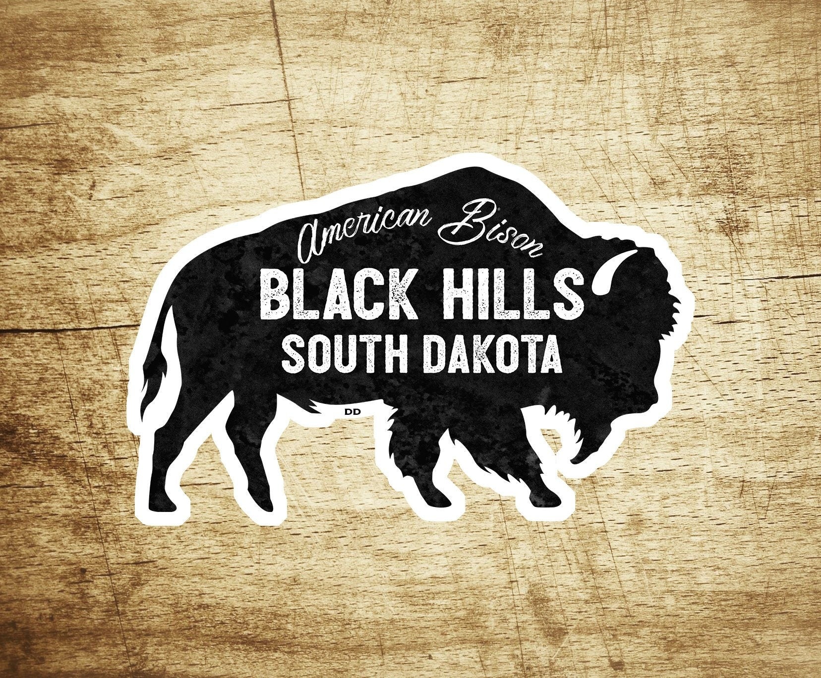 3.75" Black Hills Bison Decal Sticker South Dakota Vinyl Buffalo