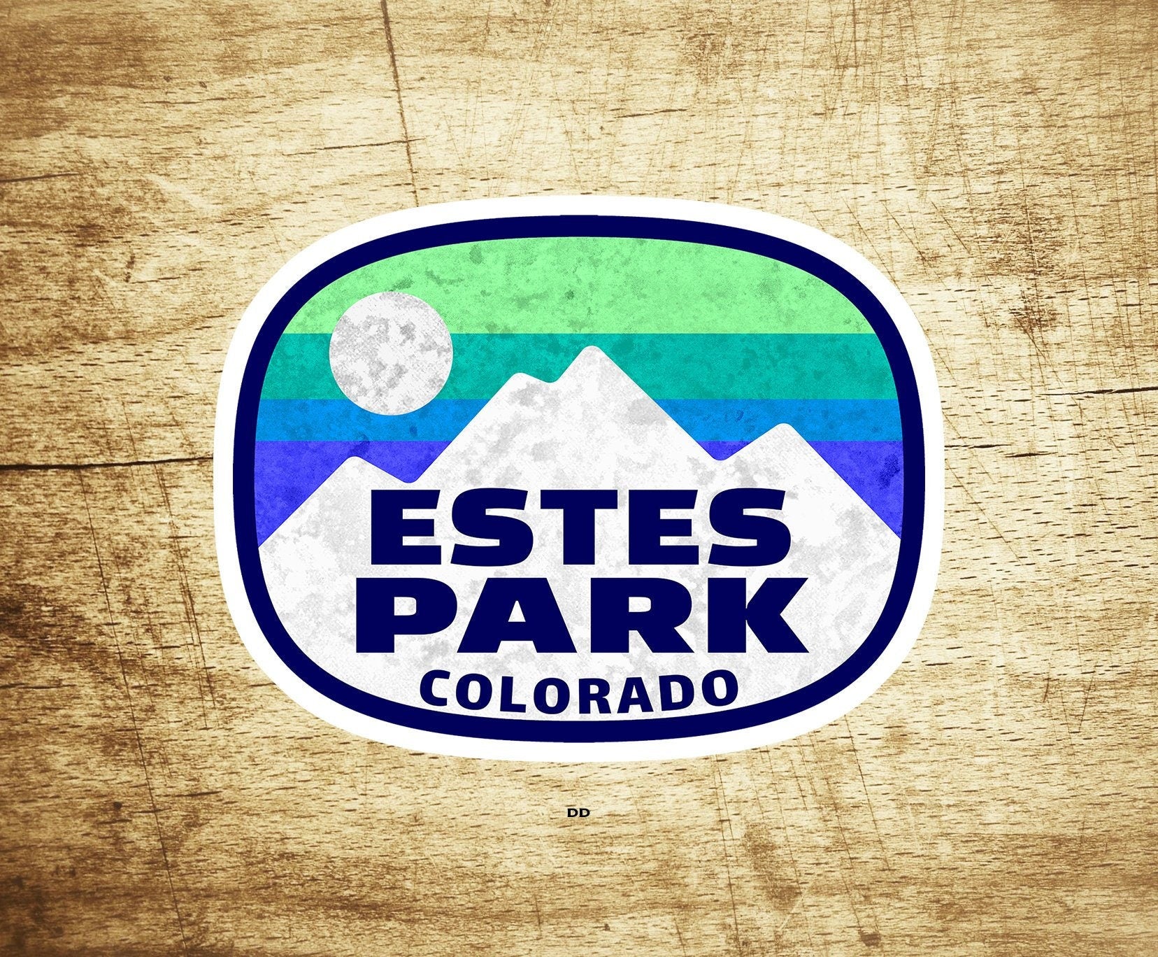 Estes Park Rocky Mountain National Park 3.75" X 2.75" Sticker Decal Colorado