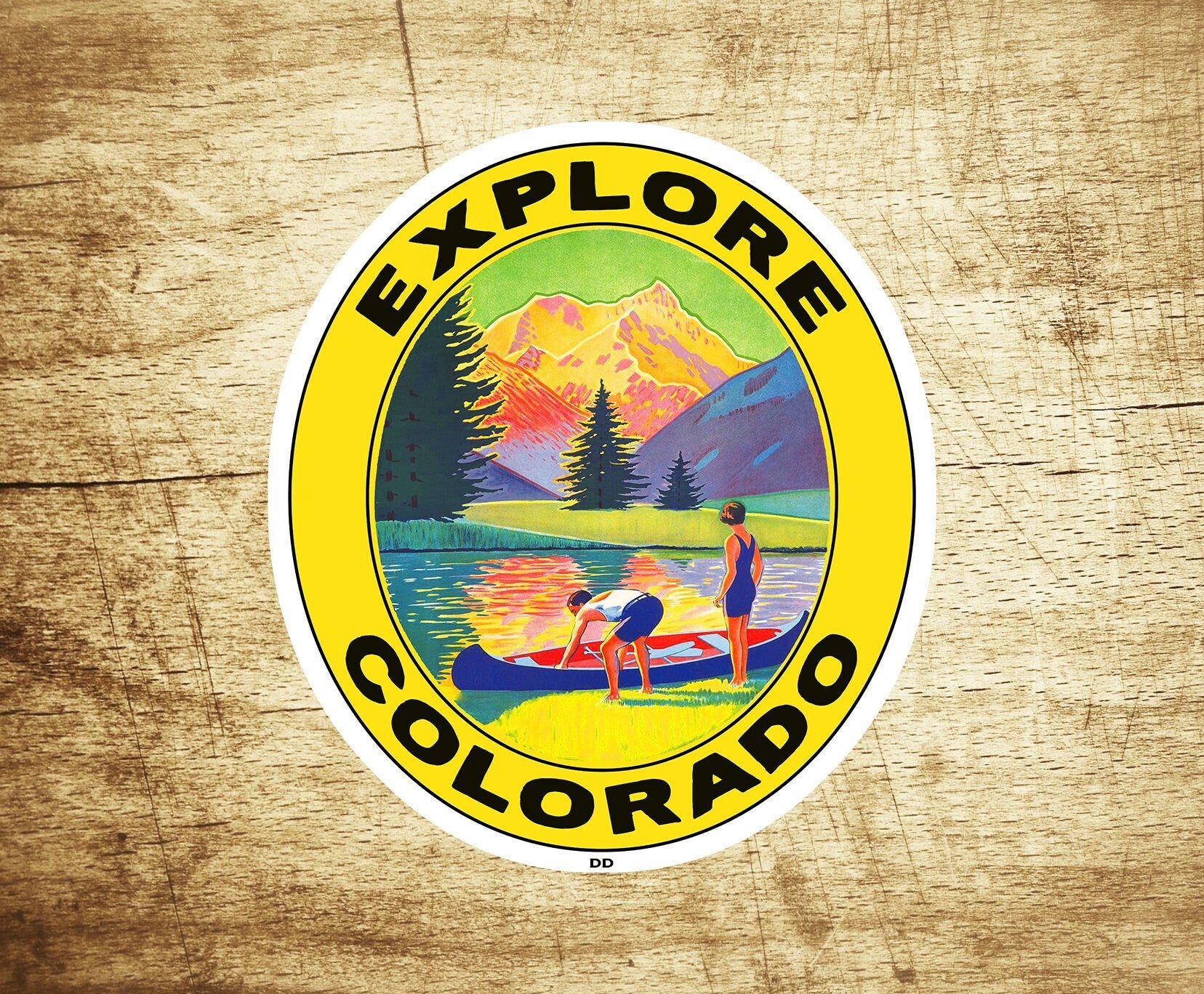 Explore Colorado Rocky Mountain National Park 3.25" X 2.75" Sticker Decal