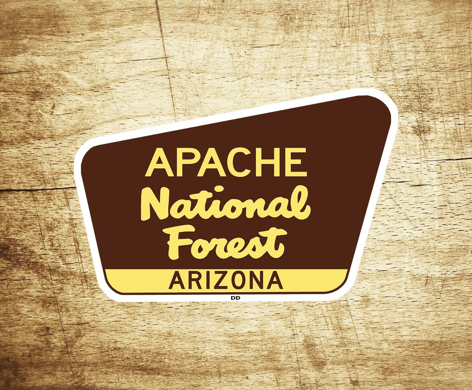 Apache National Forest Decal Sticker 3.75" x 2.5" Arizona Park Vinyl