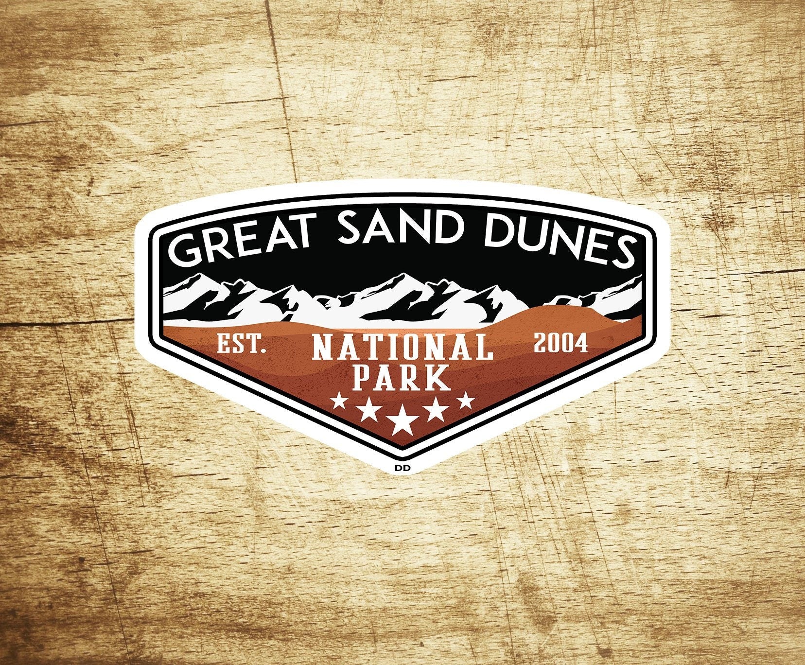 Great Sand Dunes Decal Sticker Vinyl 3.75" x 2.25" National Park Colorado