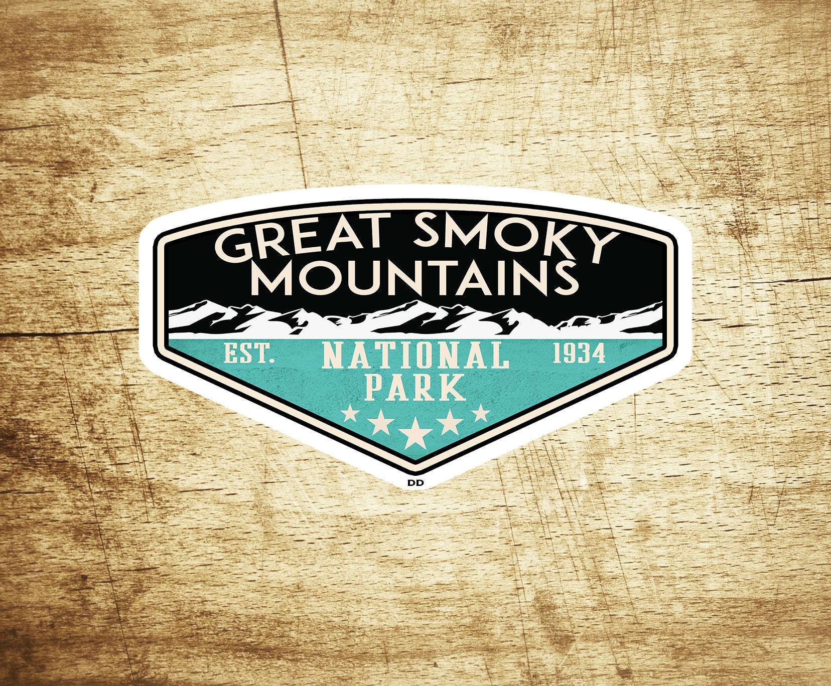 Great Smoky Mountains Decal Sticker Vinyl 3.75" x 2.25" National Park Tennessee