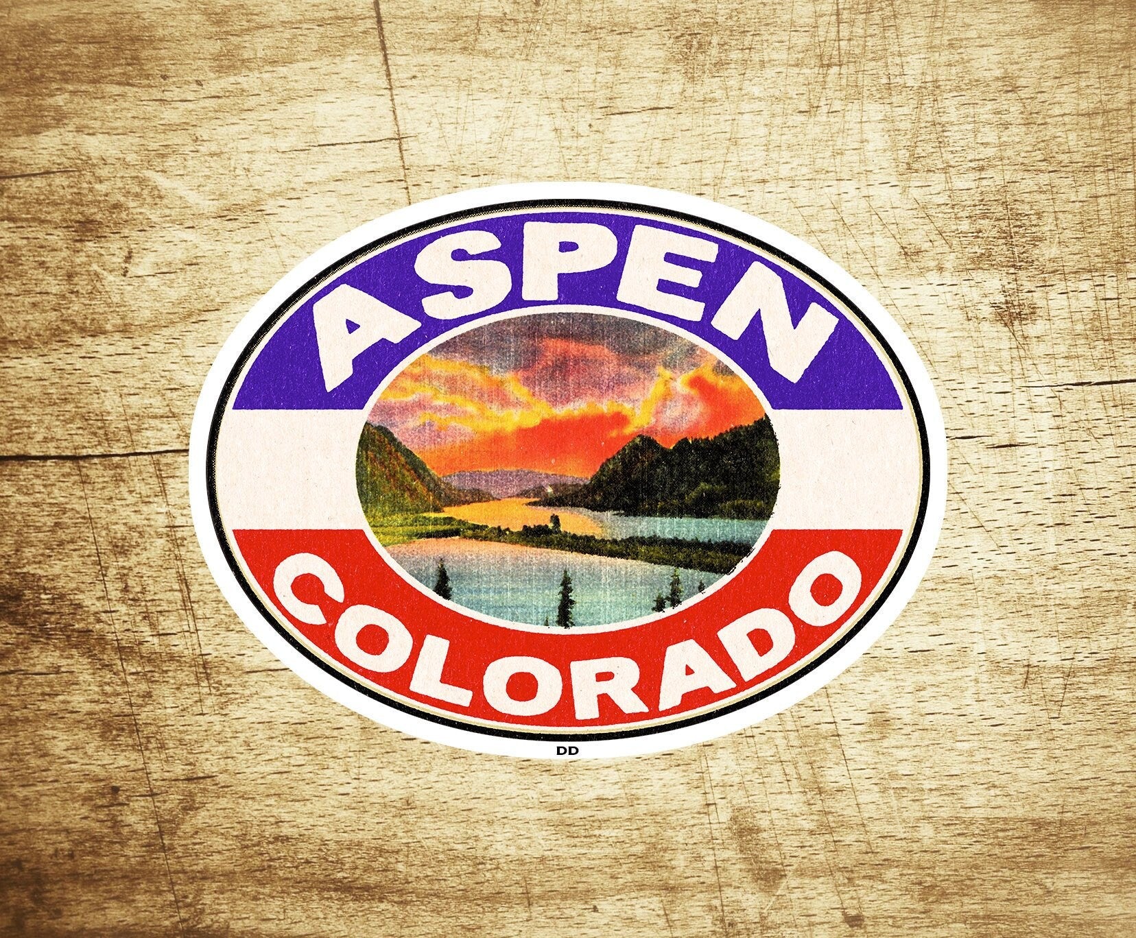 Aspen Colorado Decal Sticker 3.75" X 2.75" Skiing Vinyl Ski Snowboarding