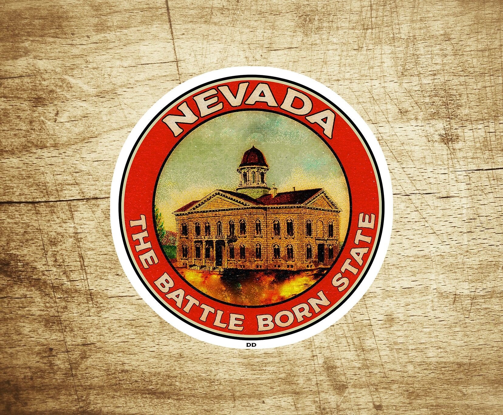Nevada Decal Sticker 3" The Battle Born State Las Vegas Reno Laughlin Vintage