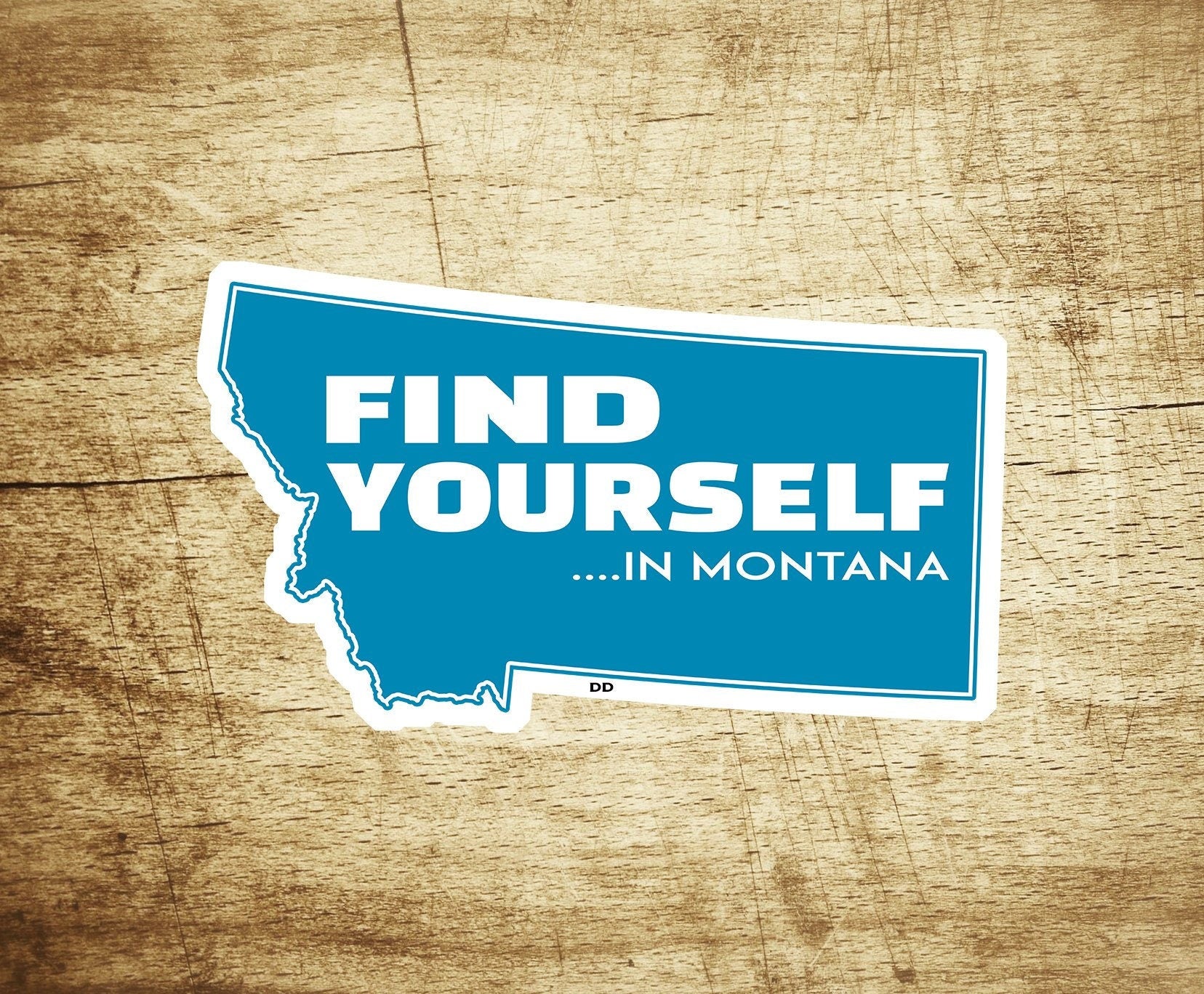 Montana 3.75" X 2" Sticker Decal Find Yourself Bozeman Billings Helena Vinyl
