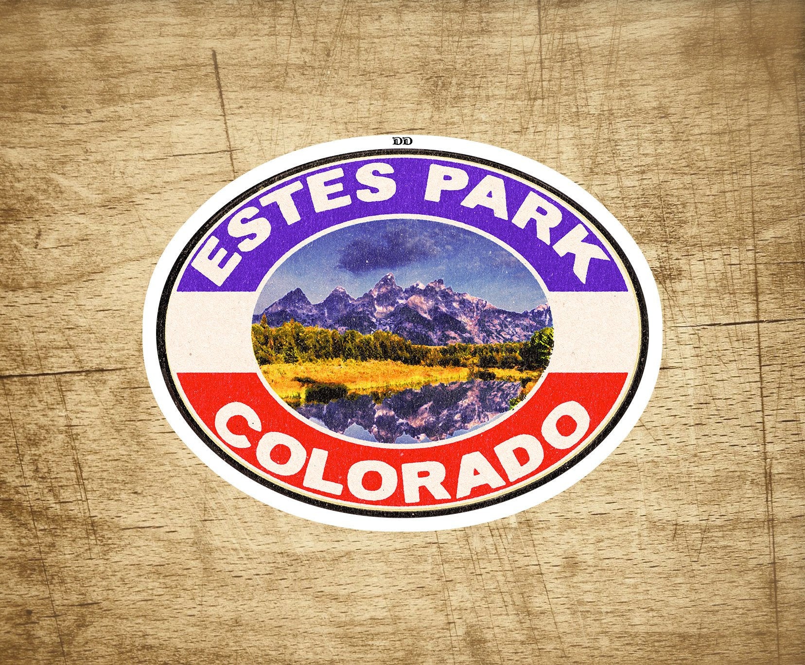 Estes Park Rocky Mountain National Park 3.75" X 2.75" Sticker Decal Colorado