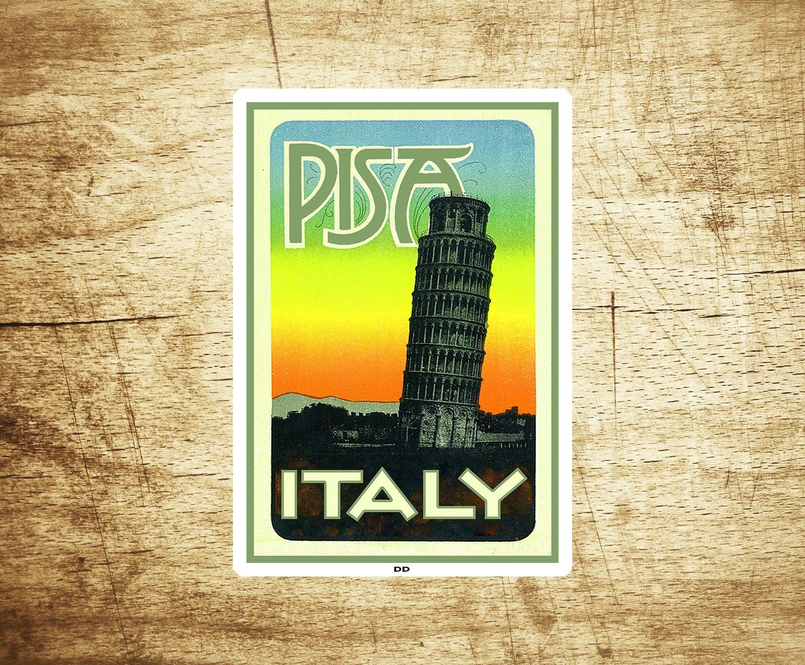 Pisa Italy Decal Sticker 3.75" x 2.55" Leaning Tower Vinyl