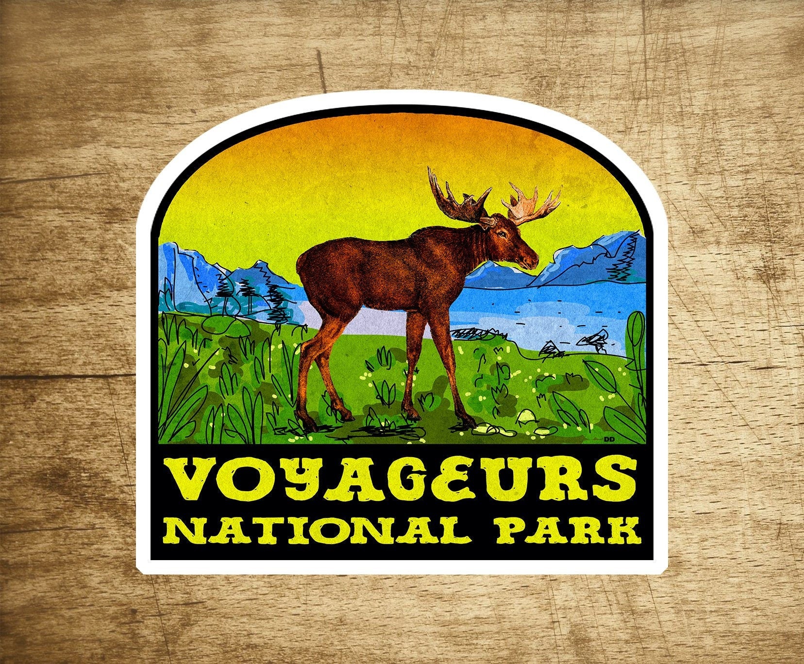 Voyageurs National Park Decal Sticker Minnesota 3.125" x 2.875" Lake Kabetogama