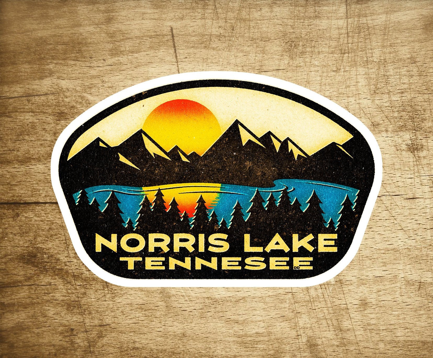 Norris Lake Tennessee Vintage Travel Sticker Decal 3.5" Laptop Bumper