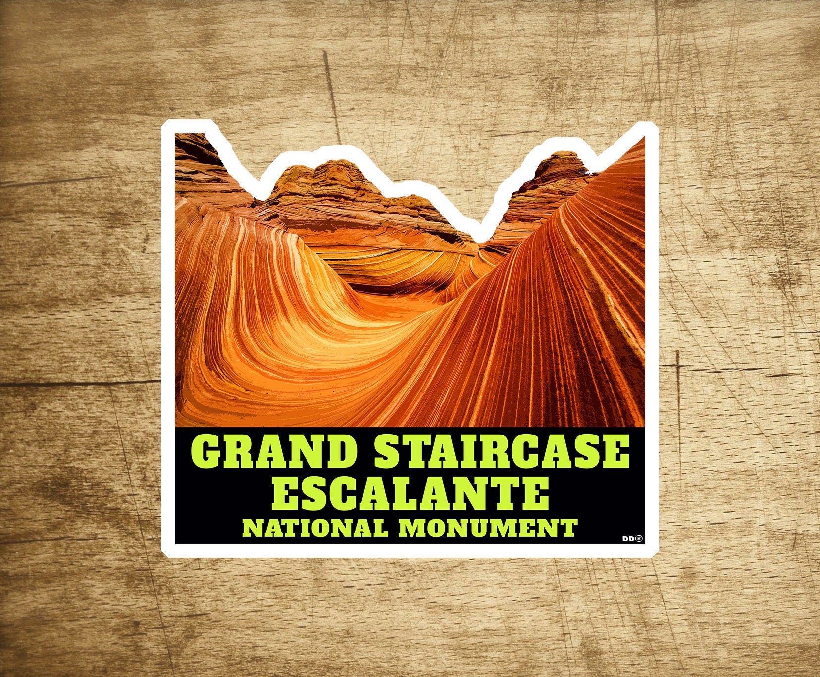 Grand Staircase Escalante 3.25" x 2.75" Decal Sticker Utah National Monument