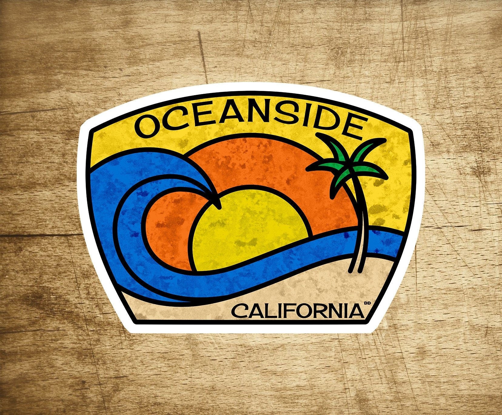 Oceanside California Decal Sticker 3.75" X 2.75" Los Angeles Pacific Ocean