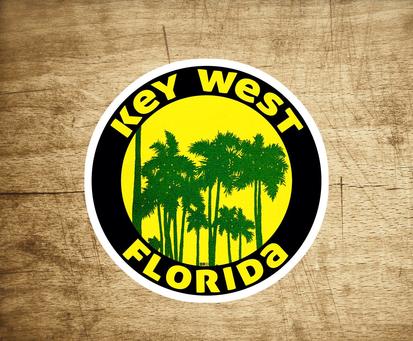 Key West Florida Decal Sticker 3" Sunset Palm Trees Keys