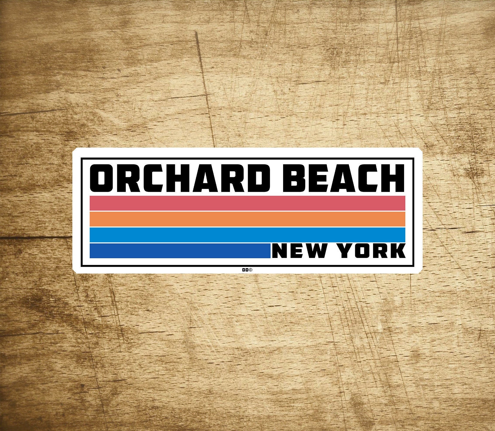 Orchard Beach New York Sticker Decal Vinyl 3.75" x 1.4" The Bronx