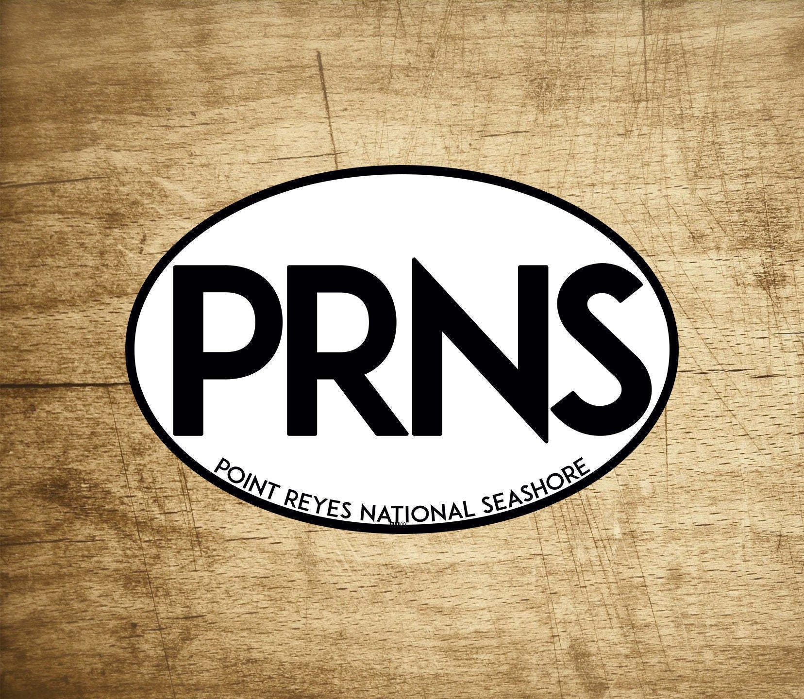 Point Reyes National Seashore PRNS Vinyl Euro Oval Decal 5"