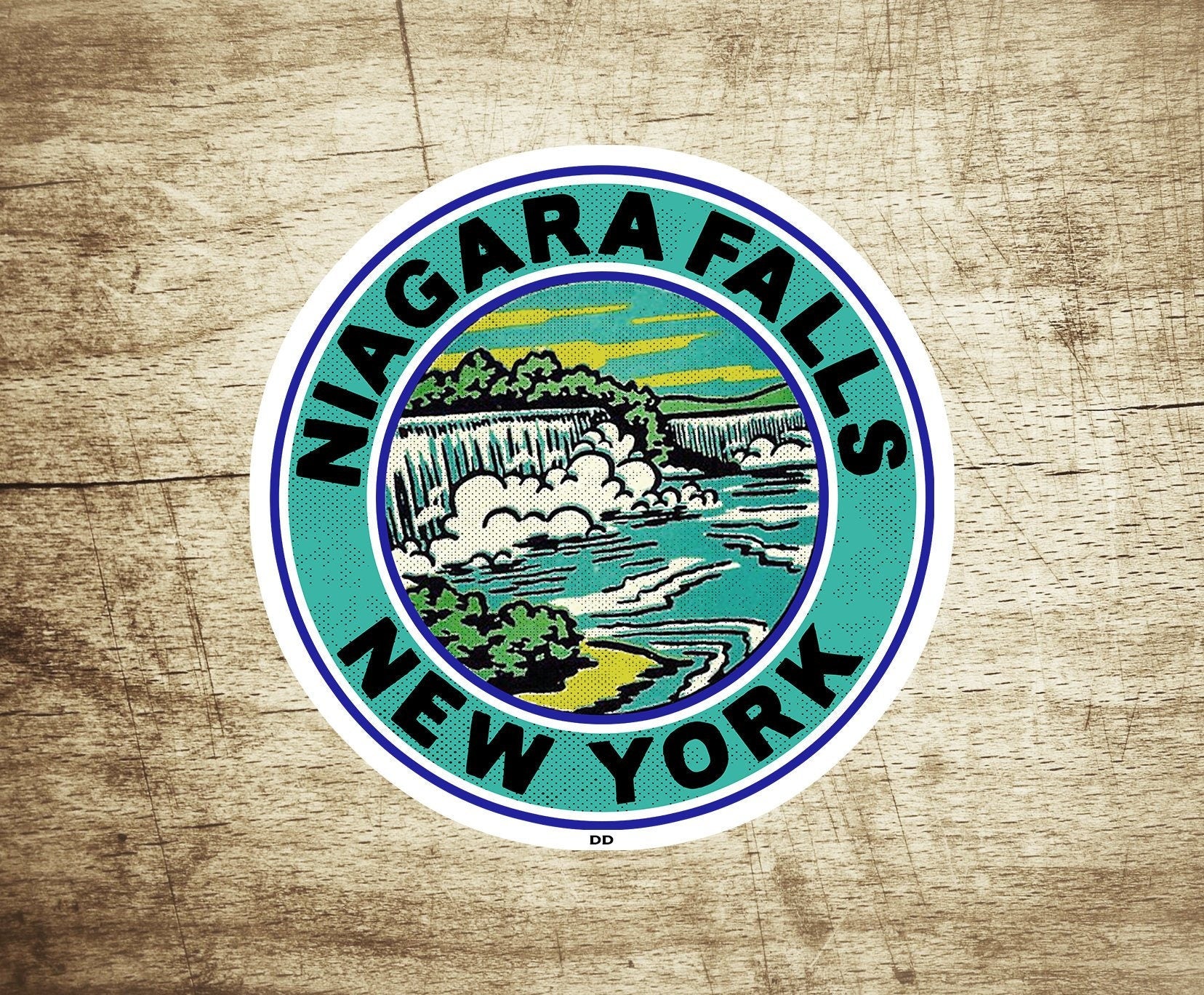 Niagara Falls 3" Decal Sticker New York Vintage Style
