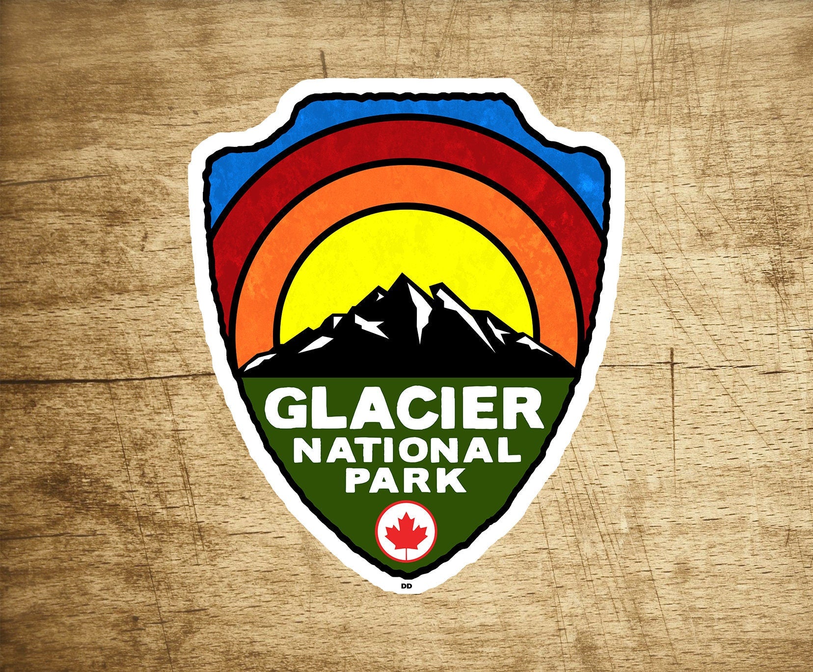 3.25" Glacier National Park Decal Sticker British Columbia Canada Vinyl