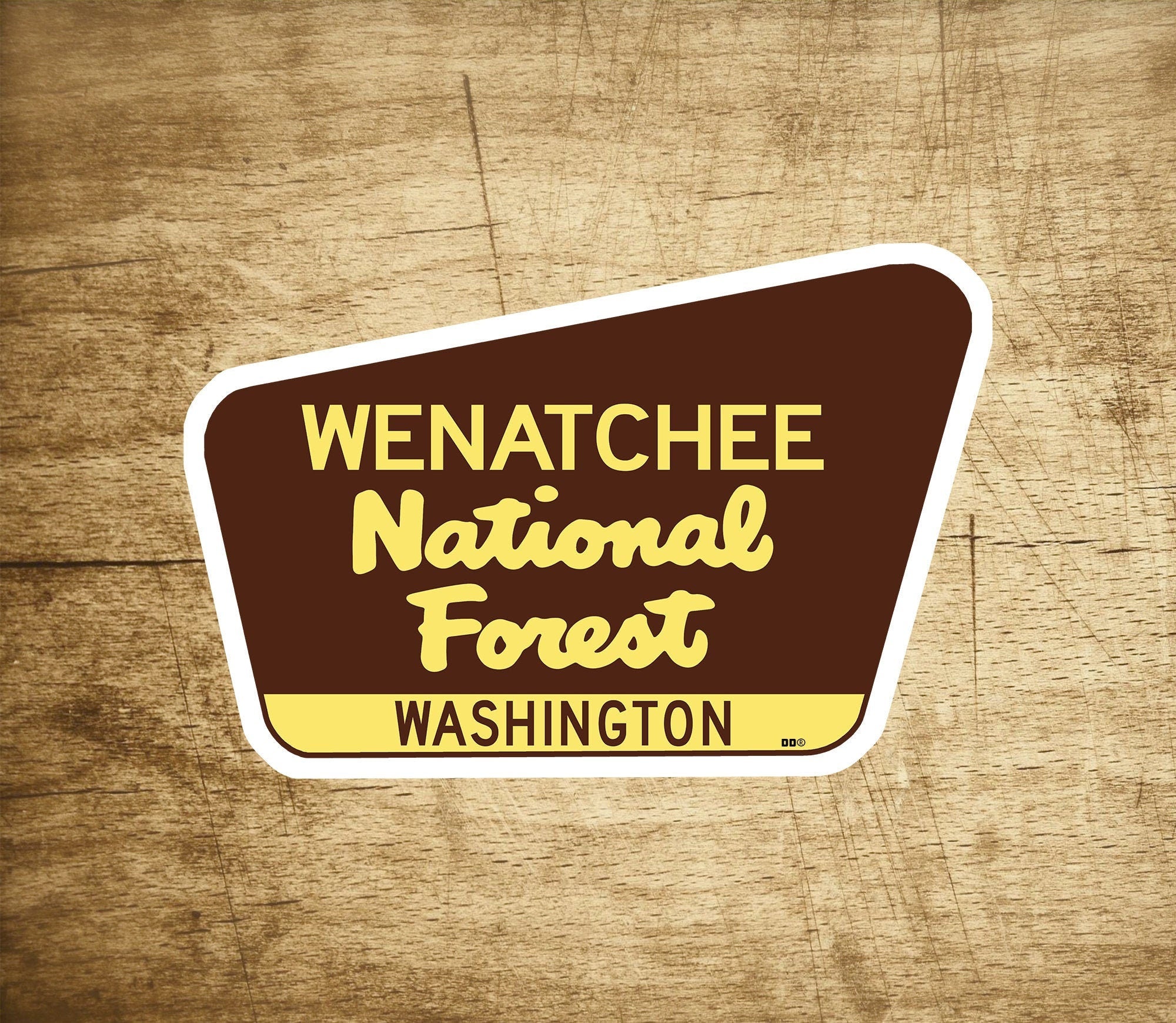 Wenatchee National Forest Decal Sticker 3.75" x 2.5" Washington Park Vinyl