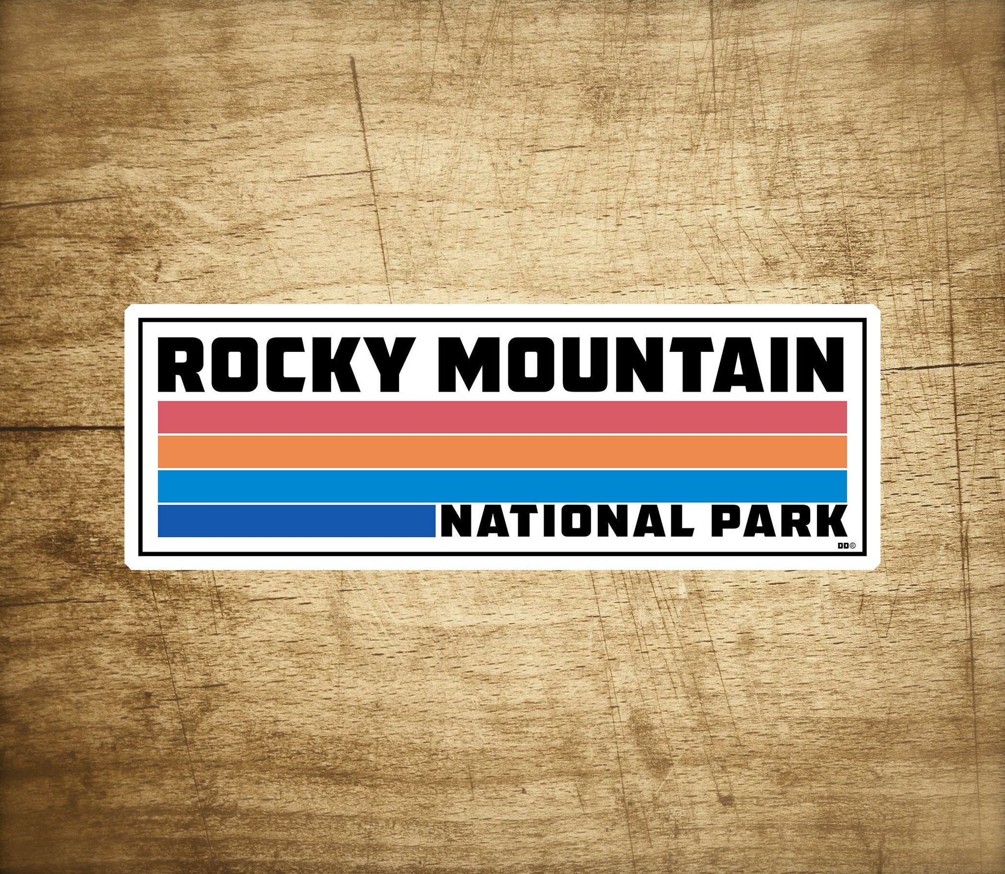 Rocky Mountain National Park Sticker Travel Decal 3.75" X 1.2" Colorado
