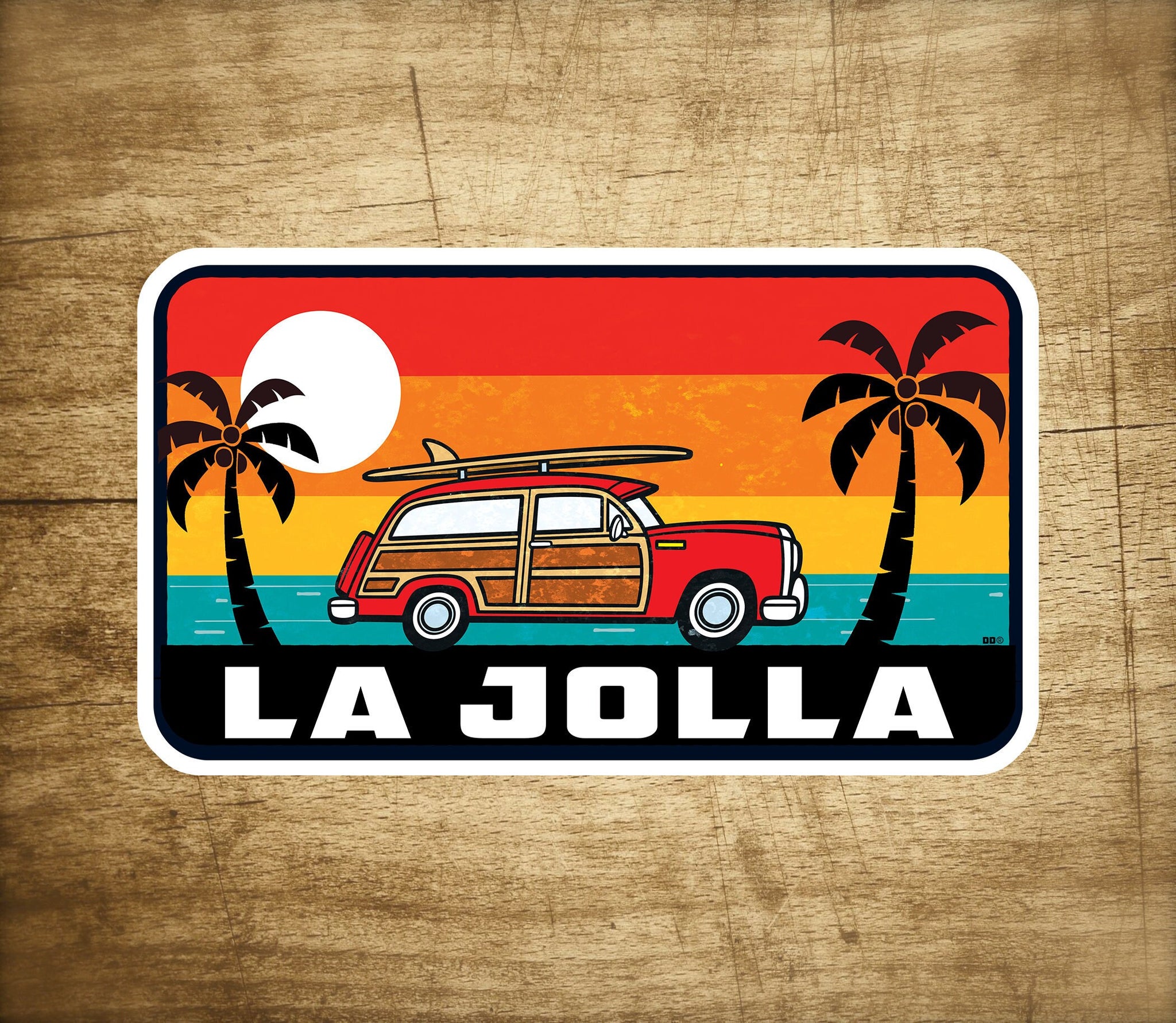 La Jolla California Decal Sticker 3.75" X 2.25" Surf San Diego Surfing