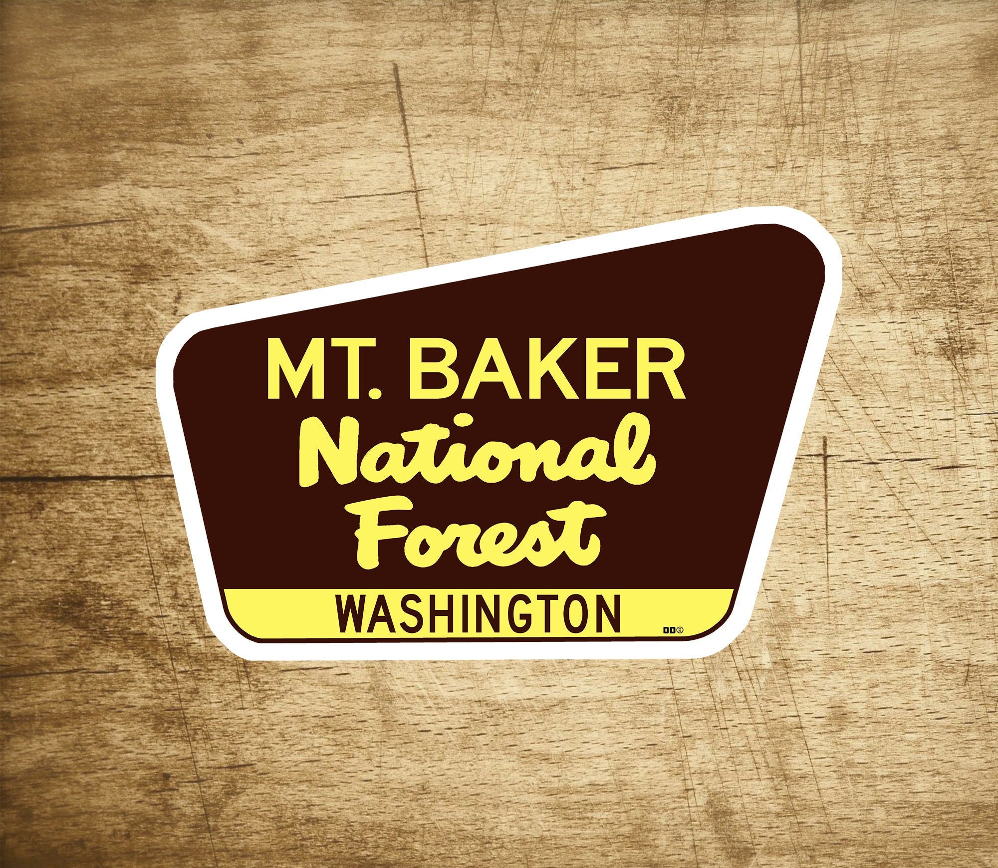 Mount Baker National Forest Decal Sticker 3.75" x 2.5" Washington Park Vinyl Laptop Bumper Luggage Mt