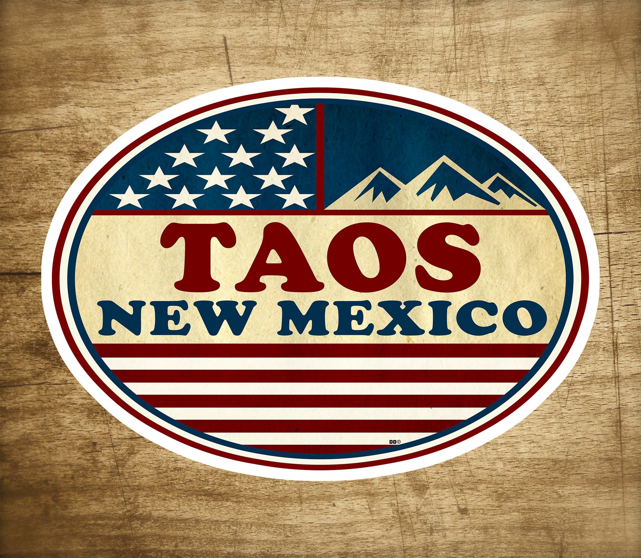 Taos New Mexico Decal Sticker 3.75" Skiing Ski Skier