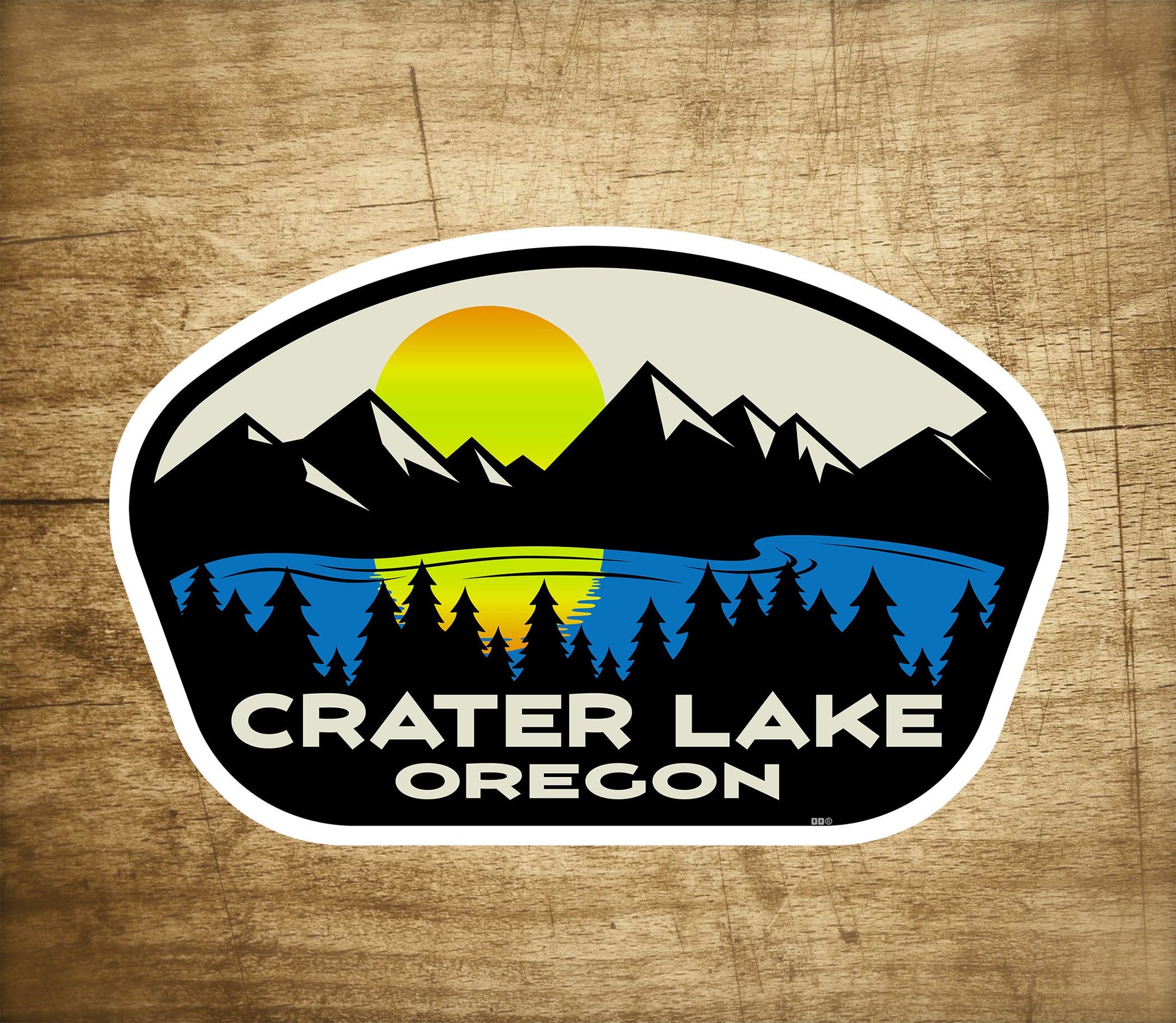 Crater Lake National Park Oregon Sticker Decal 3.75" x 2.5" Vinyl Indoor Outdoor