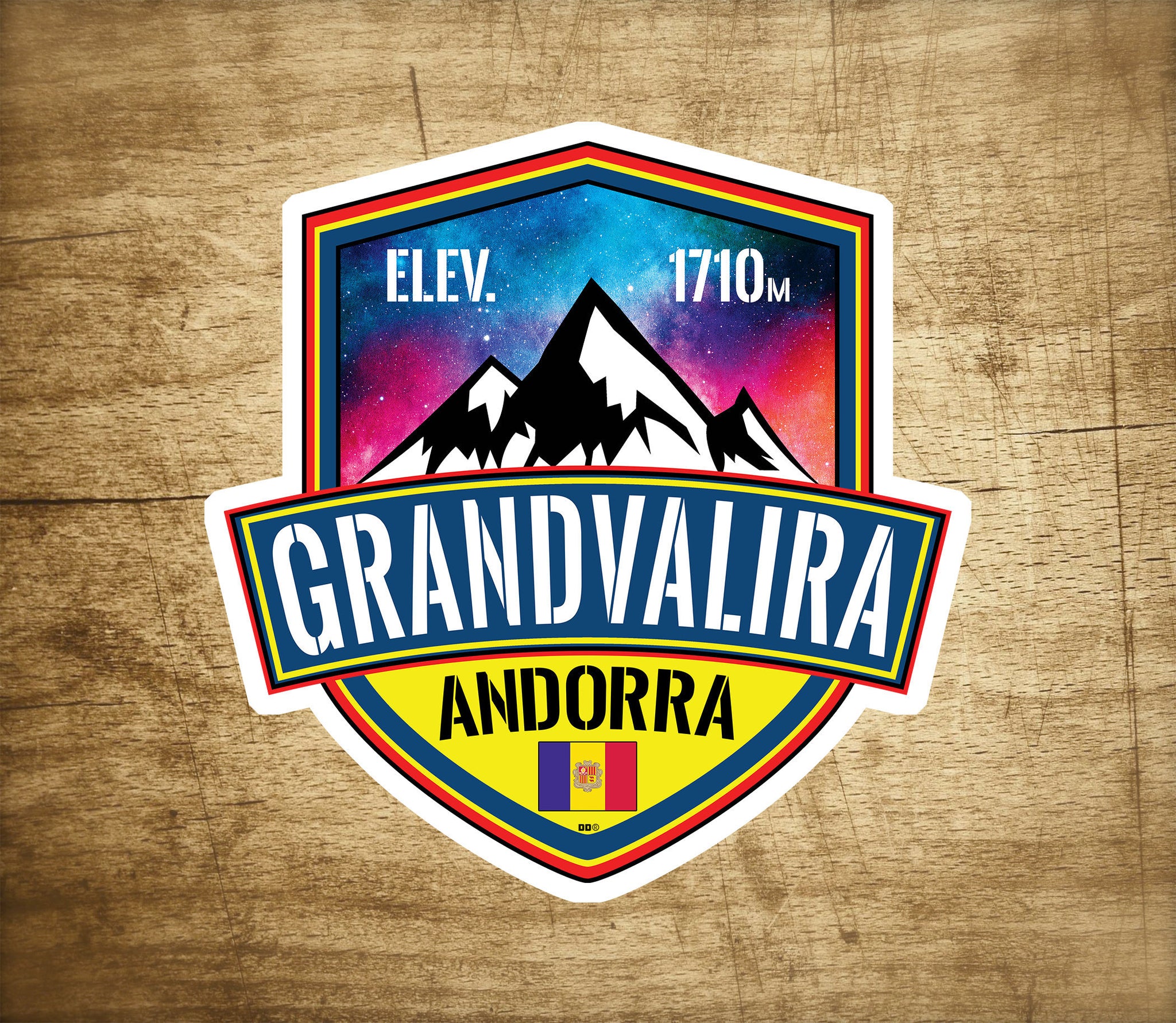 Ski Grandvalira Andorra Decal 3" Sticker Skiing Canillo Pyrenees