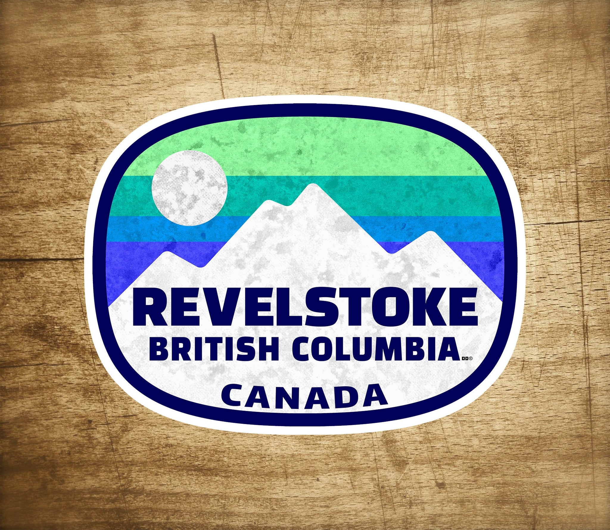 Ski Revelstoke British Columbia 3.75" X 2.75" Sticker Decal Canada Skiing