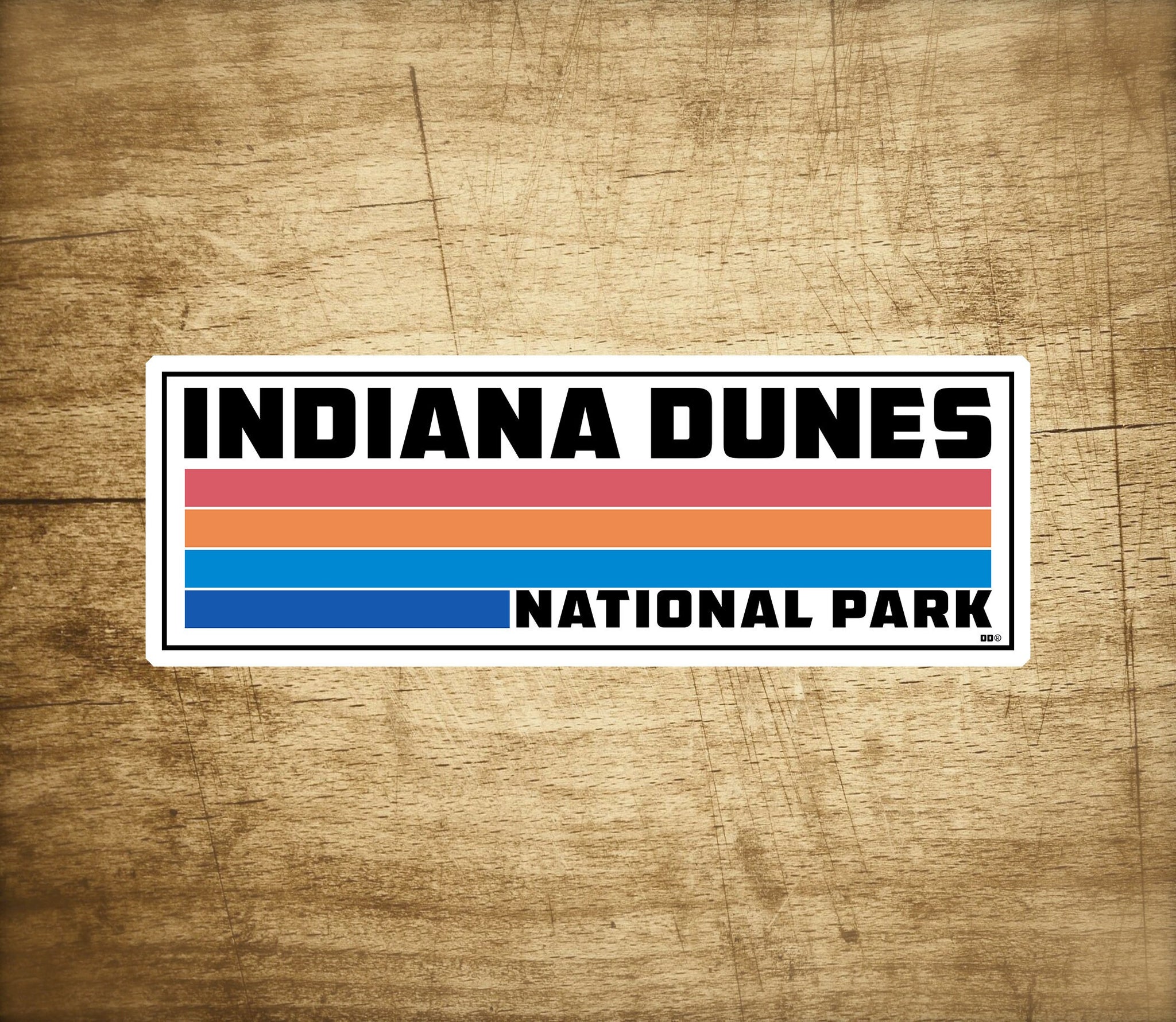 Indiana Dunes National Park Sticker Travel Decal 3.75" X 1.2"