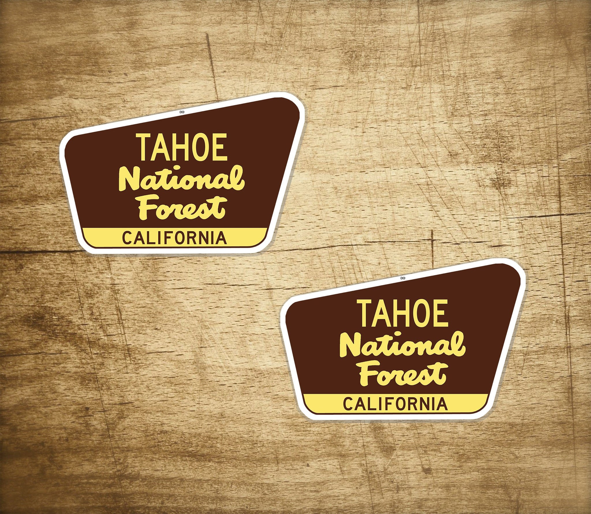 2 Tahoe National Forest Decals Stickers 3" x 2" California Vinyl Decal Sticker