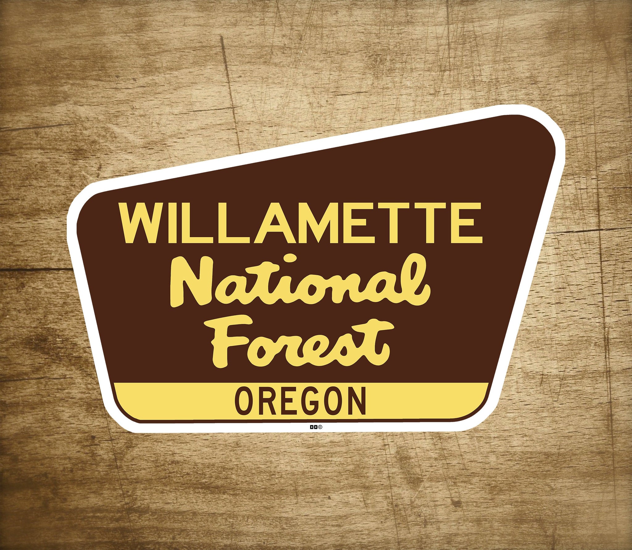 Willamette National Forest Decal Sticker 3.75" x 2.5" Oregon Park Vinyl