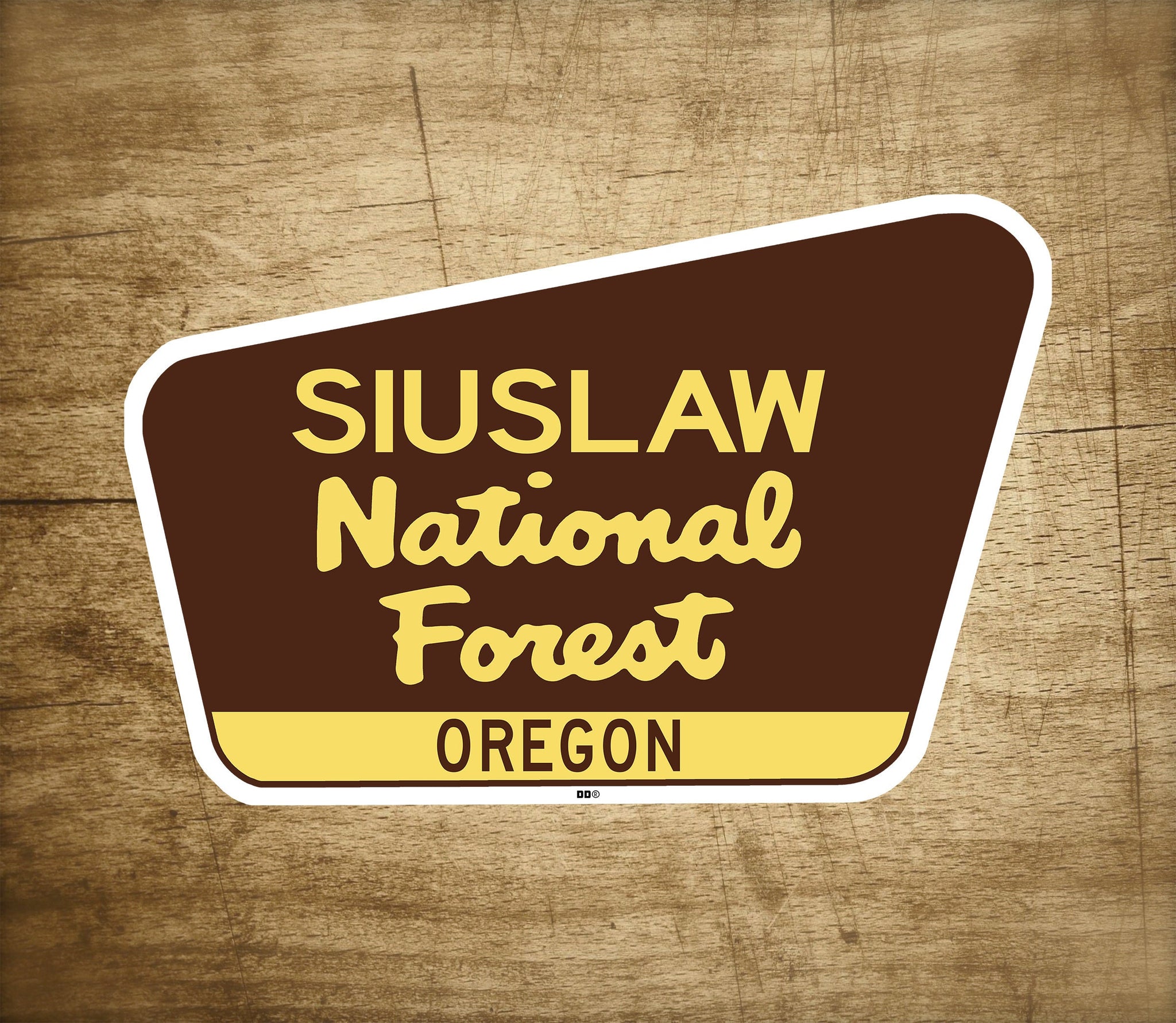 Siuslaw National Forest Decal Sticker 3.75" x 2.5" Oregon Park Vinyl