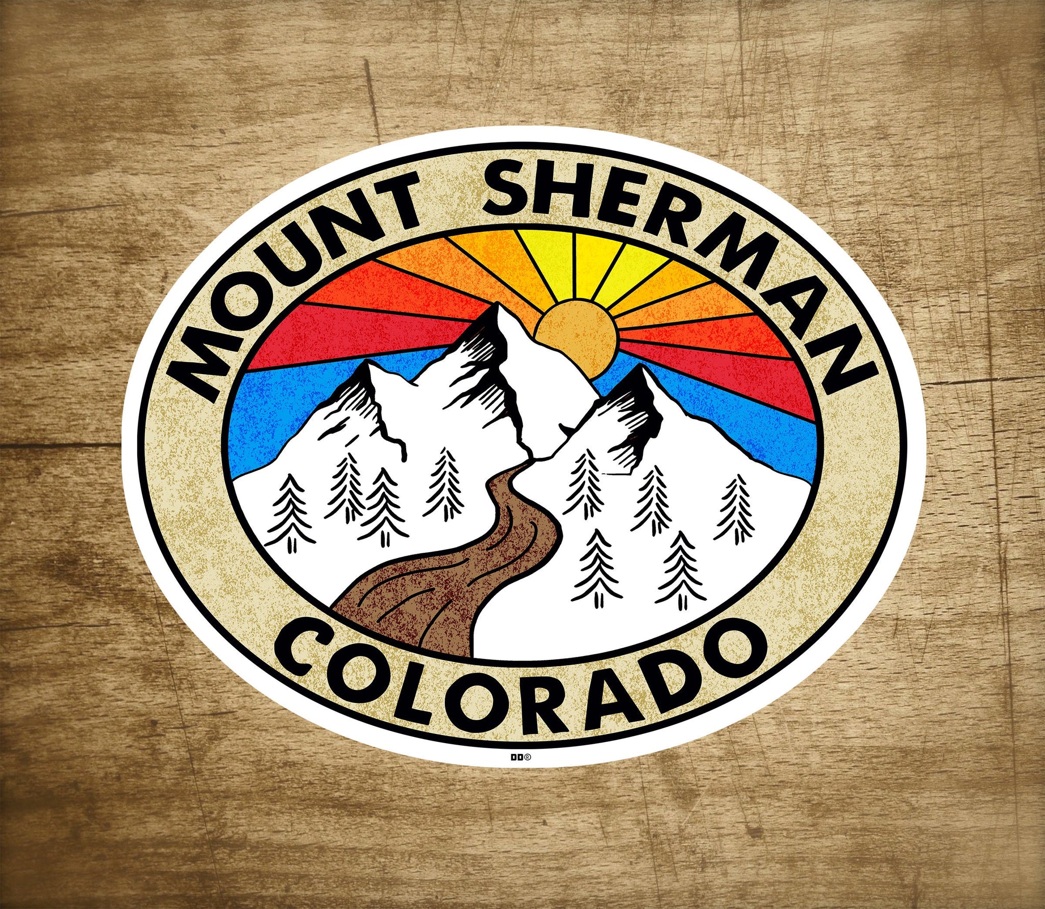 Mount Sherman Colorado Decal Sticker 3.5" x 2.75"