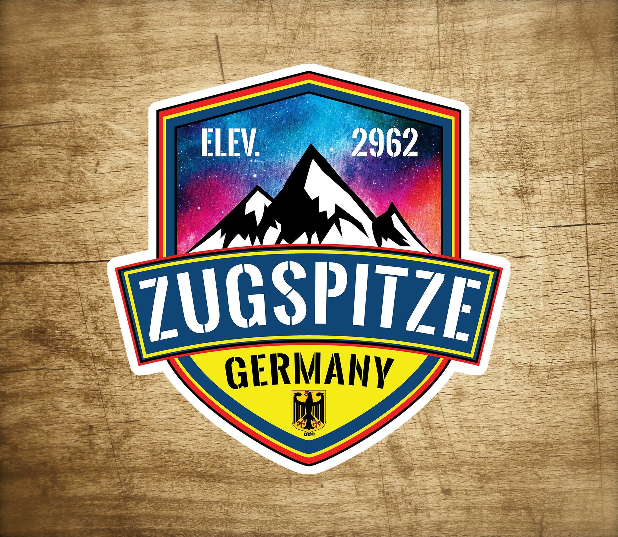 Ski Zugspitze Decal 3" Sticker Germany Skiing Wetterstein Mountains Garmisch