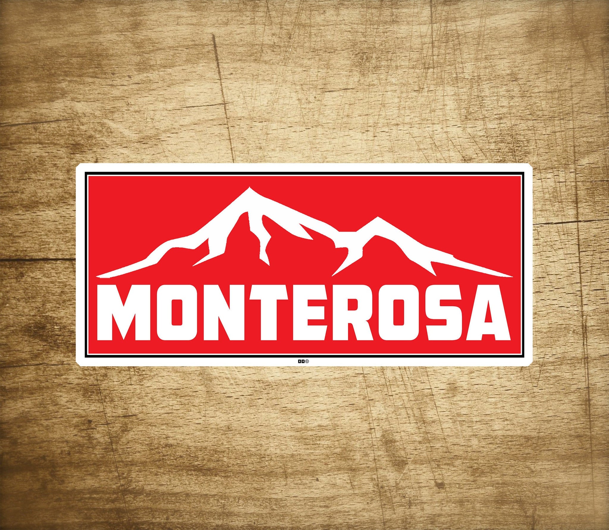 Ski Monterosa Italy Decal Sticker 3.75" x 1.75" Skiing Vinyl Monte Rosa