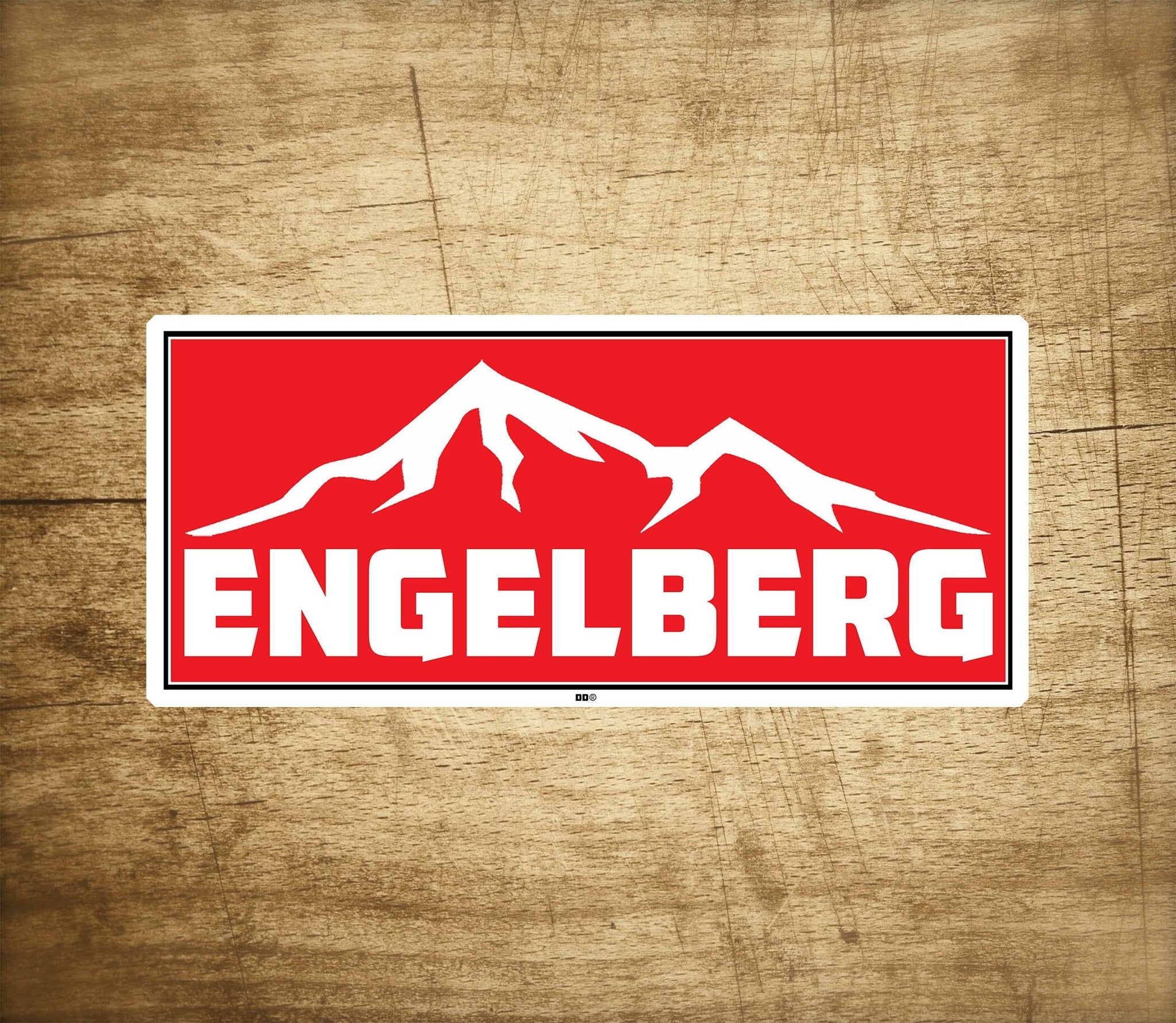 Ski Engelberg Switzerland Decal Sticker 3.75" x 1.75" Skiing Vinyl