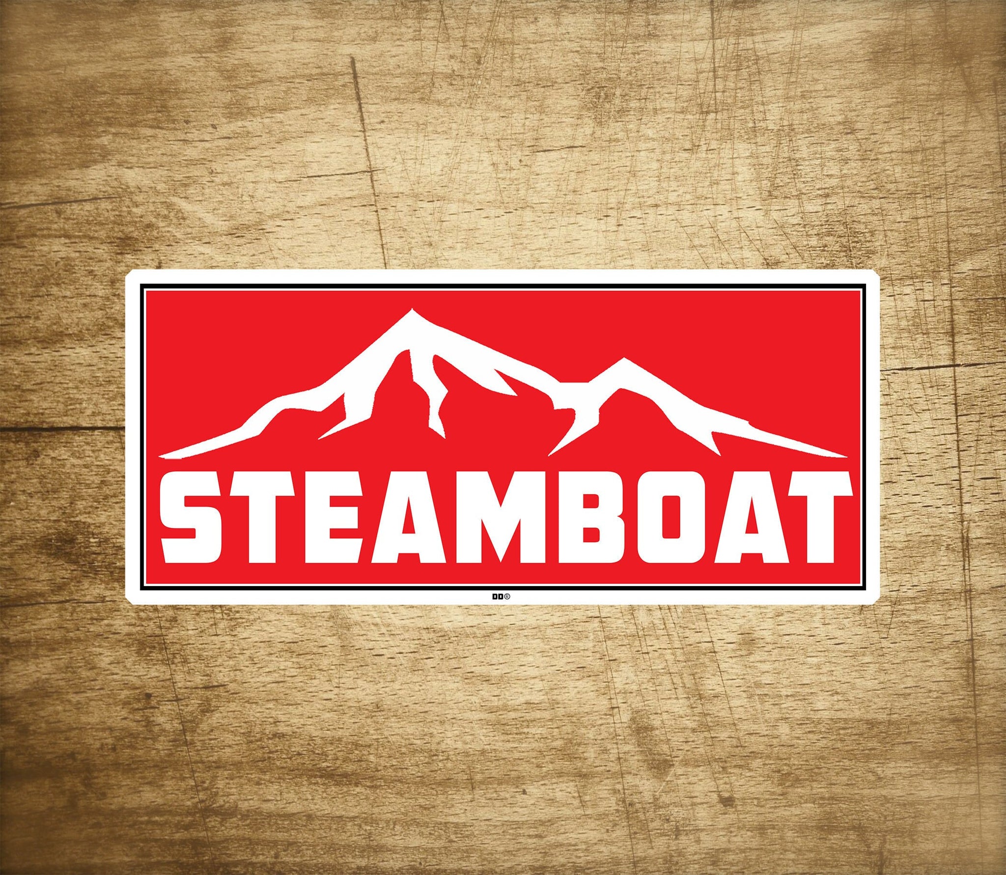 Ski Steamboat Colorado Decal Sticker 3.75" x 1.75" Skiing Springs Vinyl