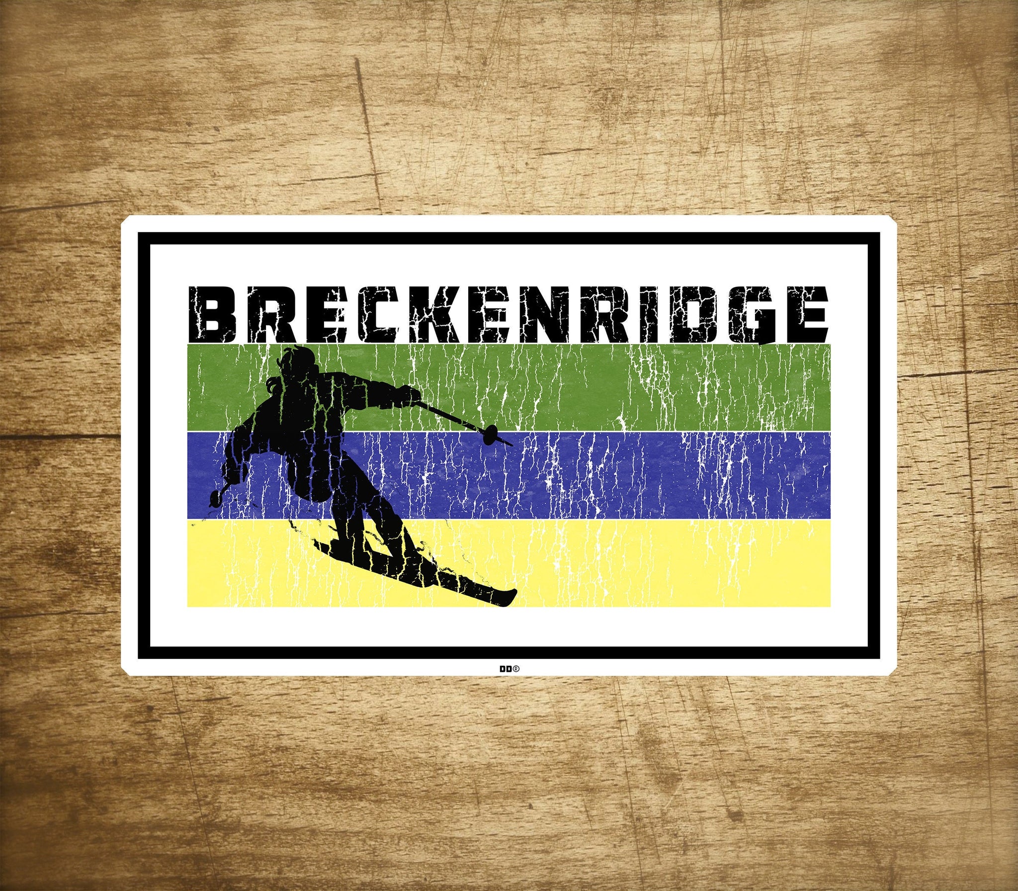 Ski Breckenridge Colorado Decal Sticker 3.75" x 2.25" Skiing Snowboarding Breck