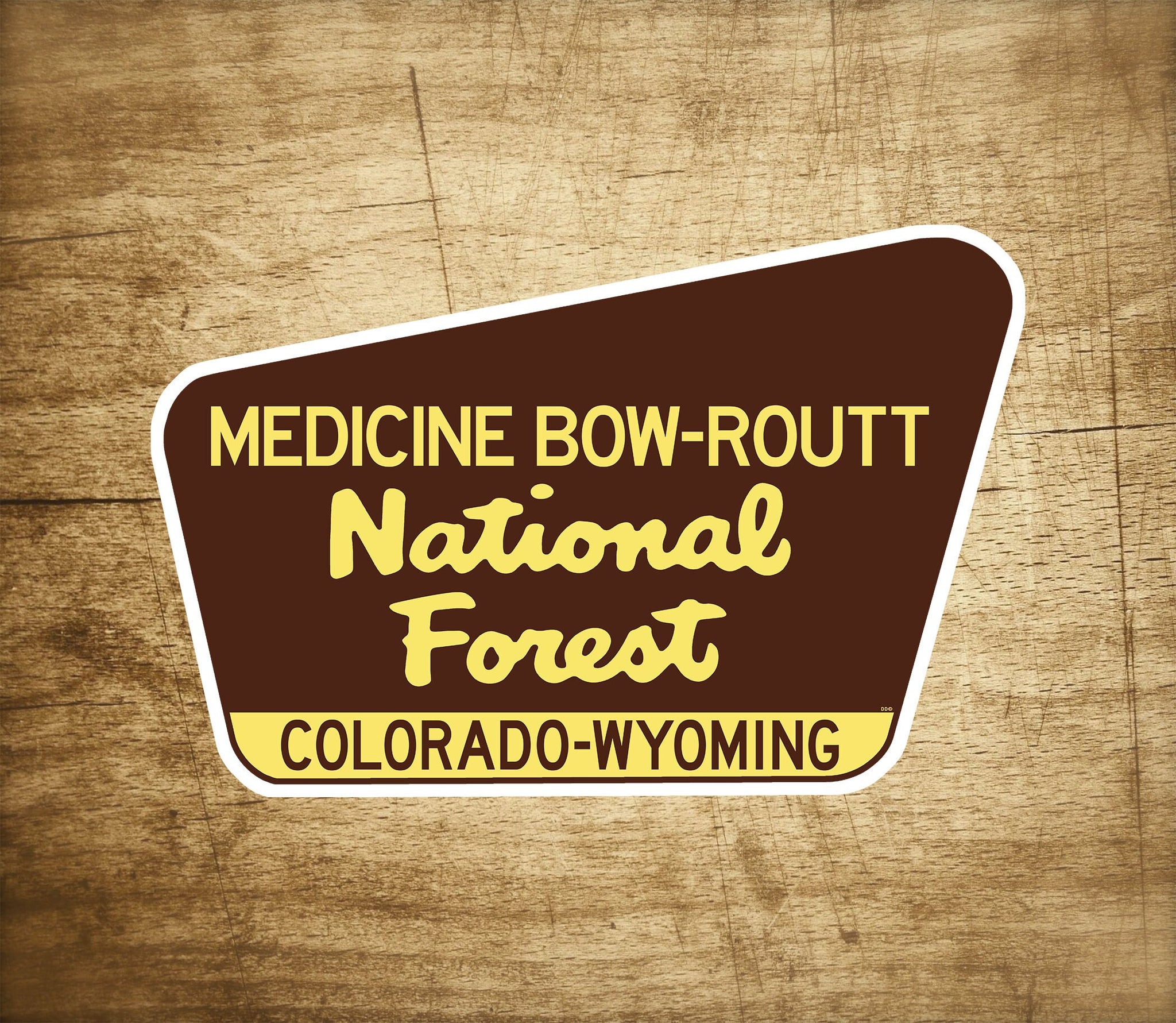 Medicine Bow Routt National Forest Decal Sticker 3.75" x 2.5" Colorado Wyoming